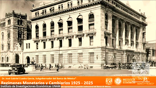 José Gabriel Cuadra García ofreció una conferencia magistral en el Instituto de Investigaciones Económicas