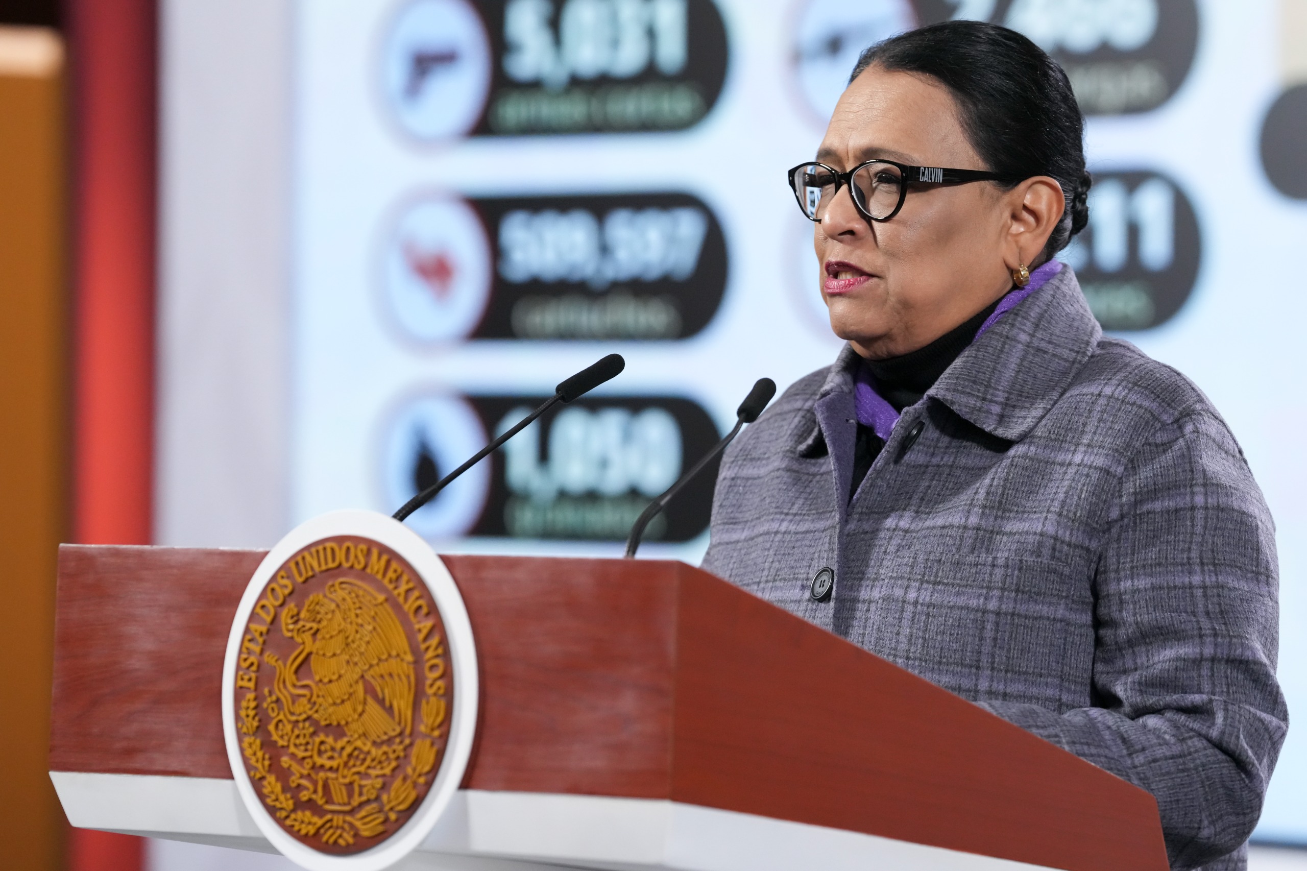 Rosa Icela Rodríguez destaca los avances del programa “Sí al desarme, sí a la paz” y la atención a más de dos millones de personas en comunidades con violencia.