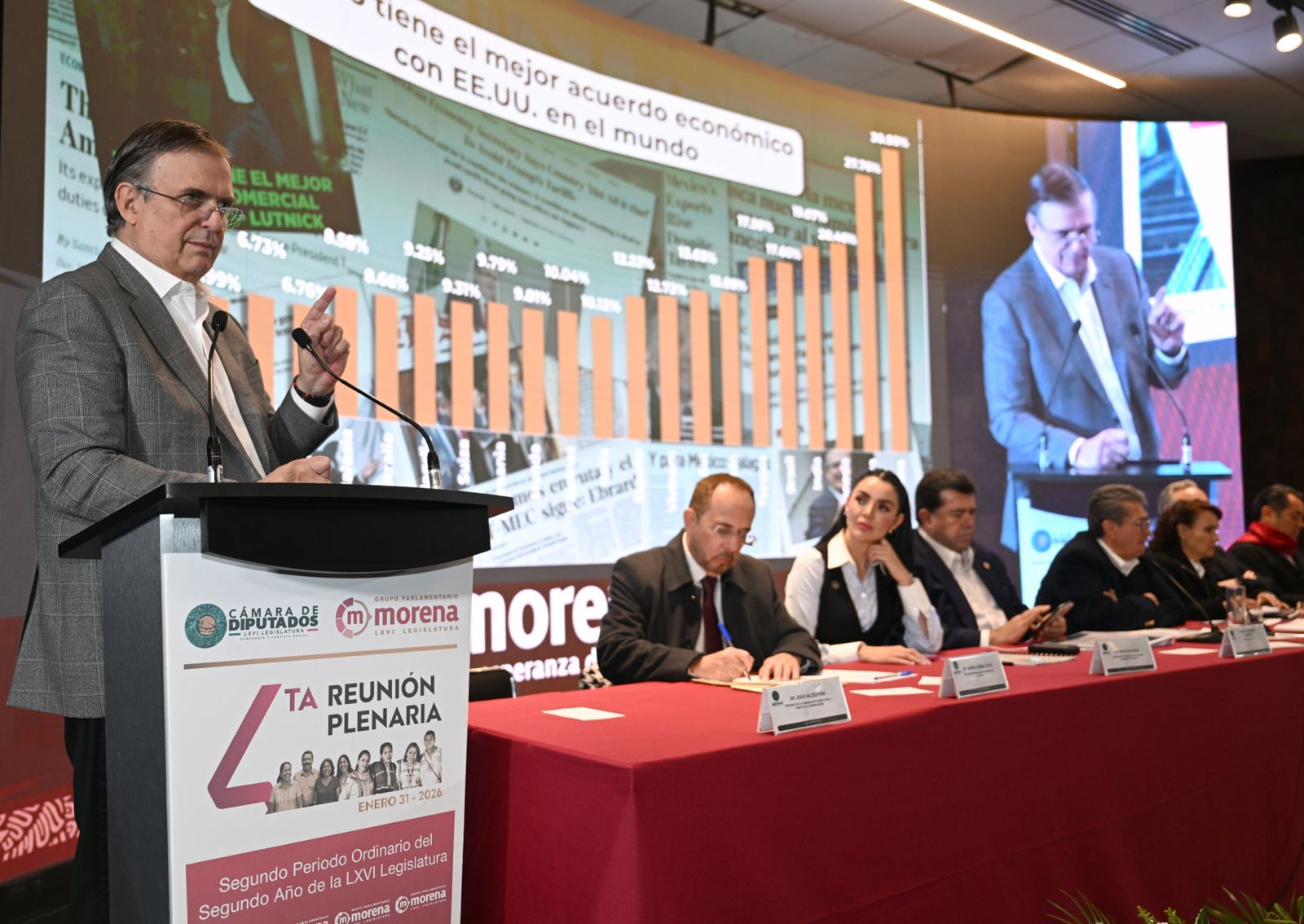 El secretario de Economía, Marcelo Ebrard, aseguró que el Tratado entre México, Estados Unidos y Canadá (T-MEC) no se encuentra en riesgo y afirmó que el acuerdo ya “sobrevivió”, al estar actualmente en una fase de consultas formales entre los tres países.