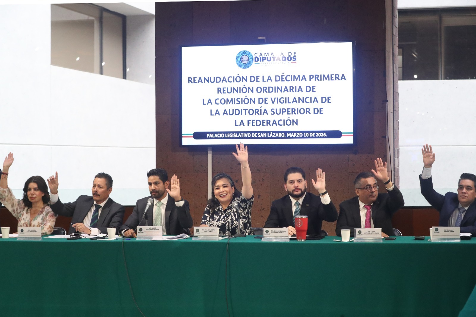 La Comisión de Vigilancia de la ASF avaló por unanimidad los perfiles de Aureliano Hernández Palacios Cardel, Elizabeth Barba Villafán y Luis Miguel Martínez Anzures; el acuerdo será remitido a la Mesa Directiva de la Cámara de Diputados.