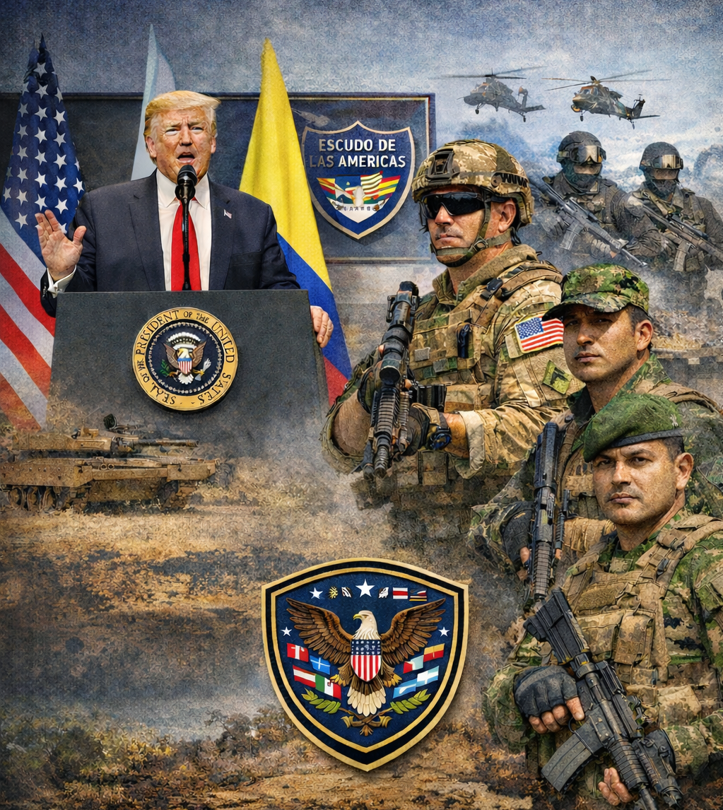 La iniciativa busca coordinar fuerzas militares de hasta 17 países del hemisferio para combatir al narcotráfico y organizaciones criminales transnacionales, con entrenamiento, inteligencia y operaciones conjuntas encabezadas por Estados Unidos.