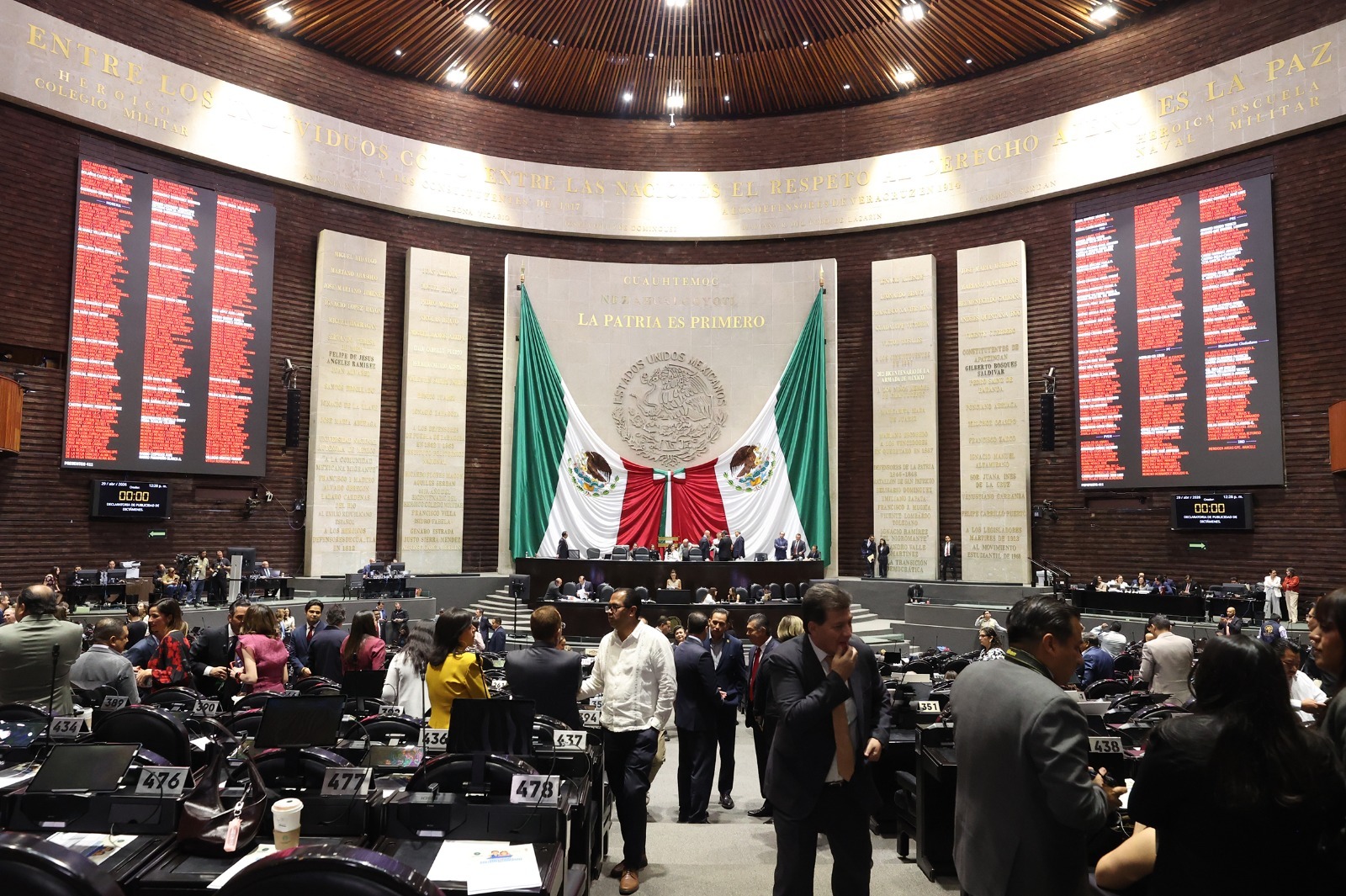 El pleno avaló reformas sobre inteligencia artificial en delitos, primer empleo, entorno digital seguro, migración y bienestar animal, entre otros temas.