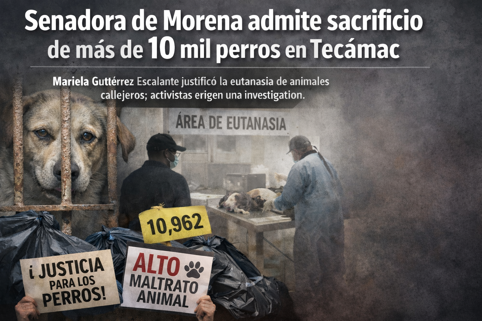 La legisladora Mariela Gutiérrez Escalante afirmó que la medida se aplicó conforme a la norma y para atender ataques de animales callejeros; activistas exigen investigación.