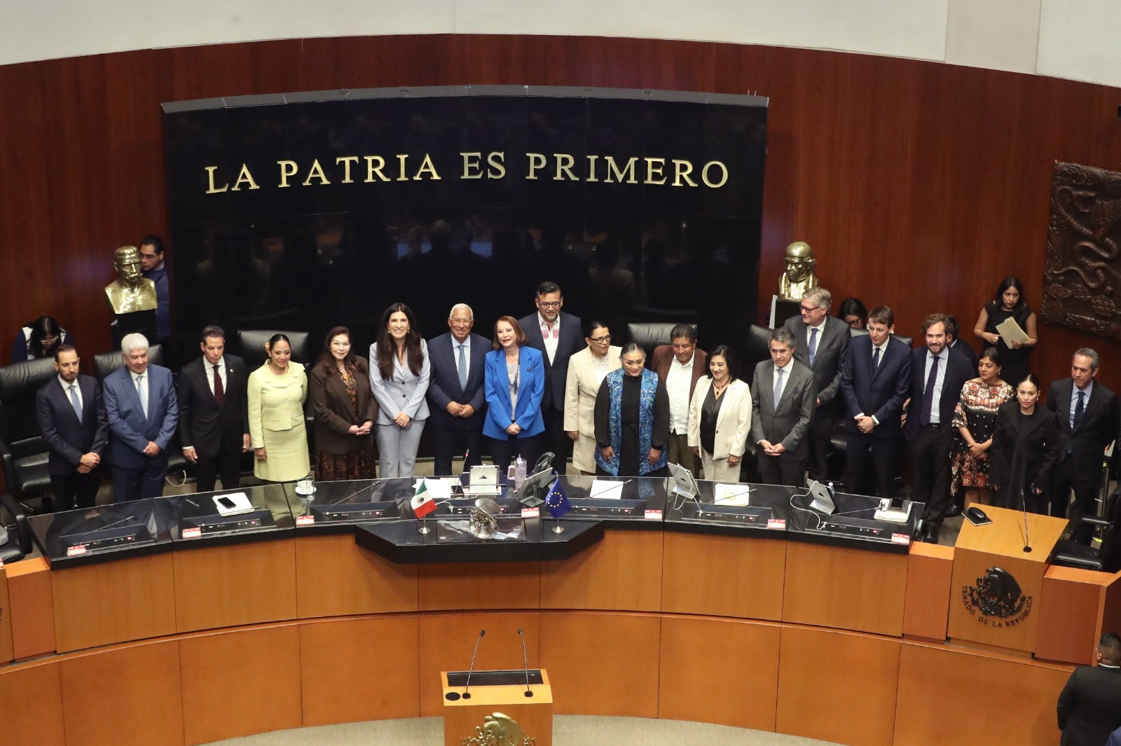 António Costa destacó que la Unión Europea “necesita a México” y llamó a fortalecer el multilateralismo y la cooperación internacional durante sesión solemne en la Comisión Permanente.