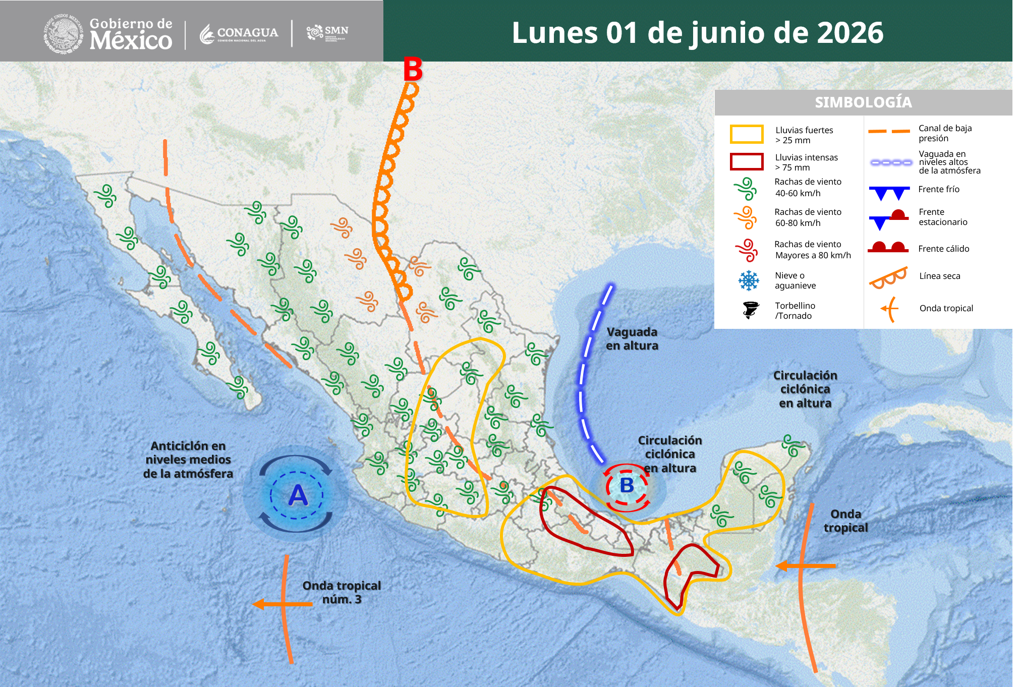 Lluvias intensas, granizo y calor extremo marcarán el inicio de junio.