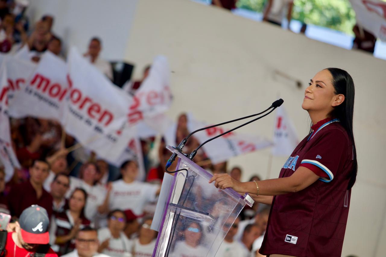 La dirigente nacional de Morena, Ariadna Montiel, encabezó en Torreón el inicio regional de campañas de Morena-PT rumbo a las elecciones locales del 7 de junio y aseguró que buscarán llevar la Cuarta Transformación a Coahuila.