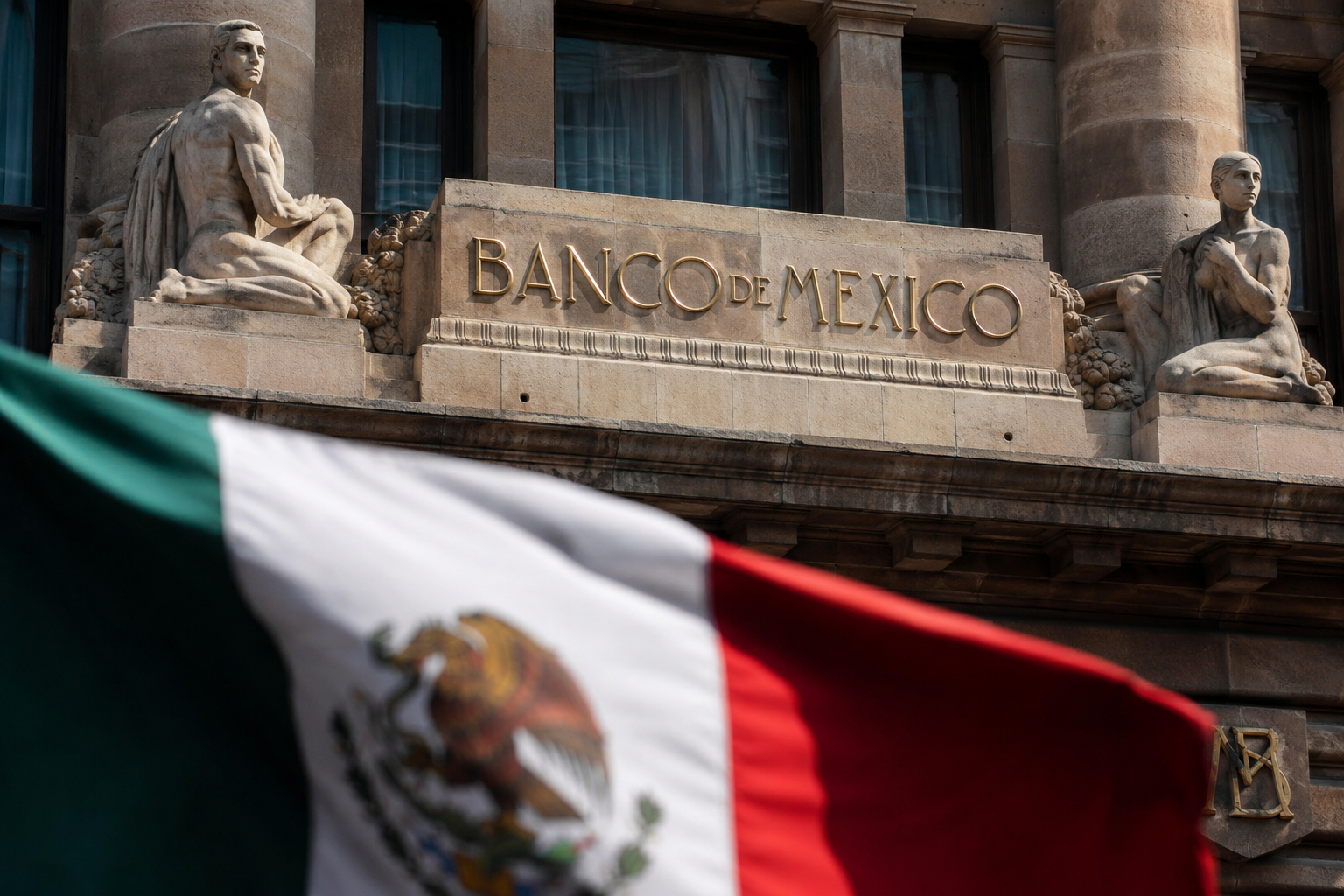 Banco de México deja la tasa en 6.5% tras moderarse la inflación.