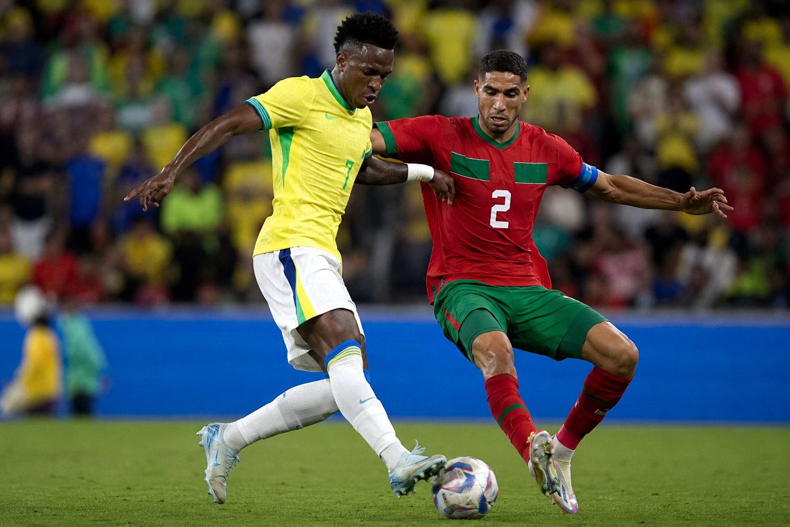 Vinicius salvó a Brasil ante una Marruecos que volvió a sorprender