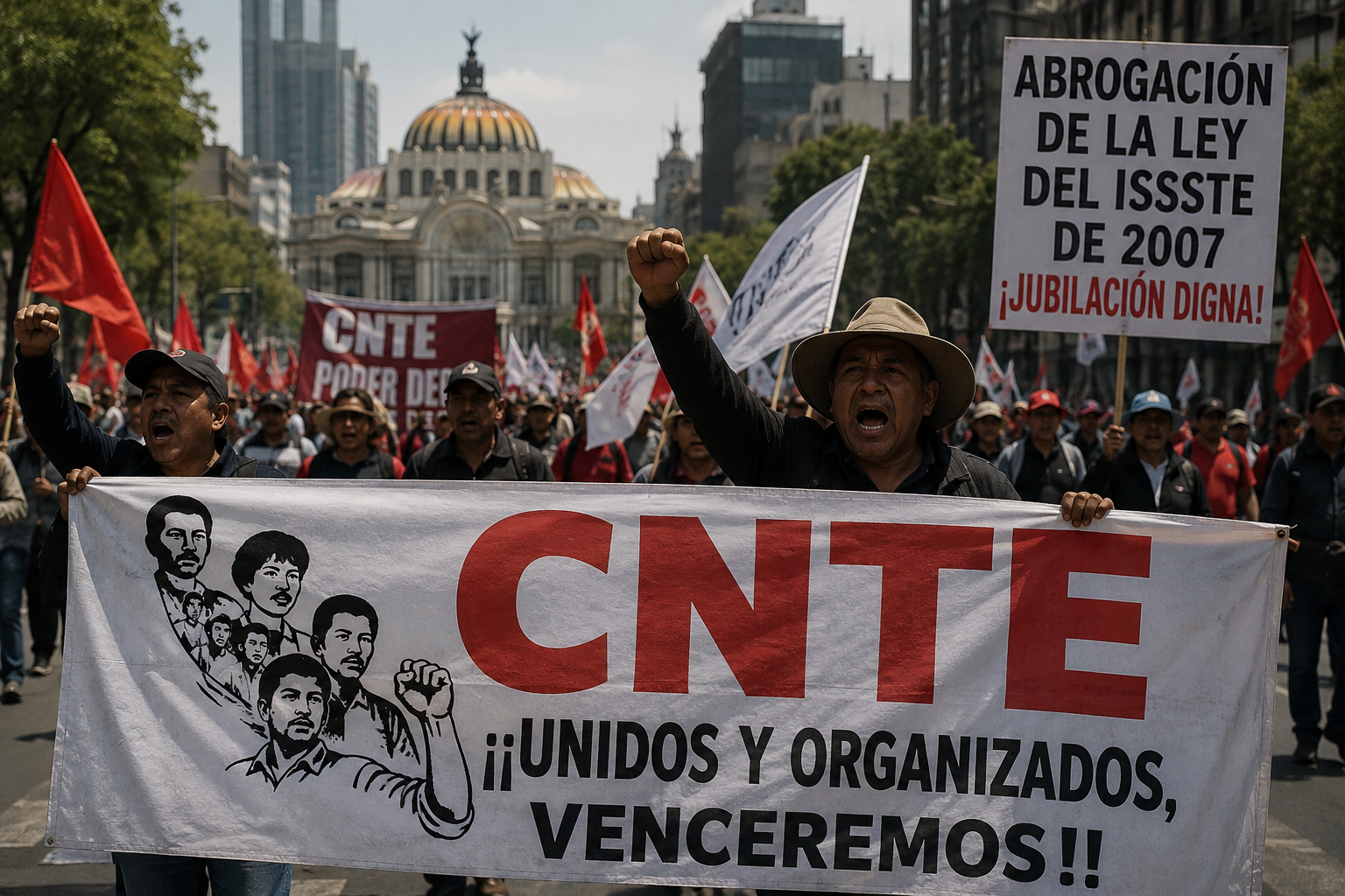 Magisterio disidente mantiene movilizaciones pese a cercanía del Mundial