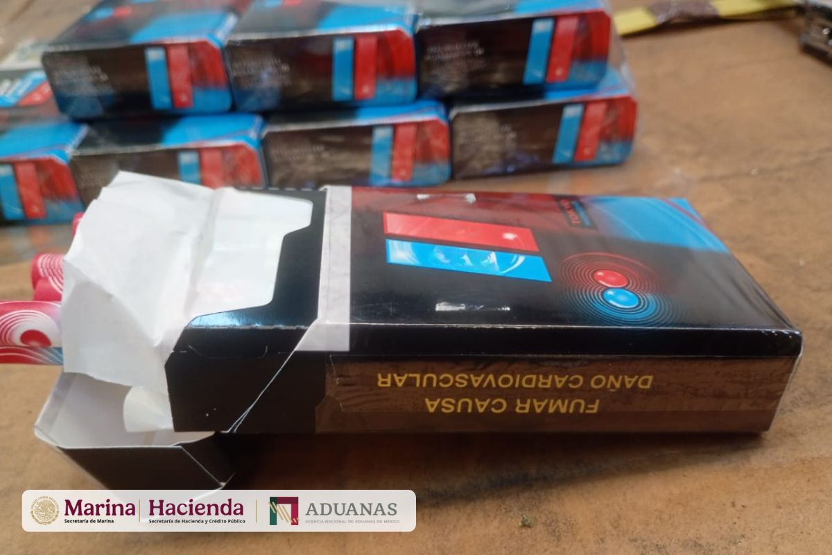Detectan 1.2 millones de cigarrillos ocultos en carga aérea