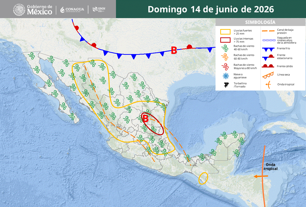Tormentas de hasta 150 mm y temperaturas de 45°C mantienen alertas