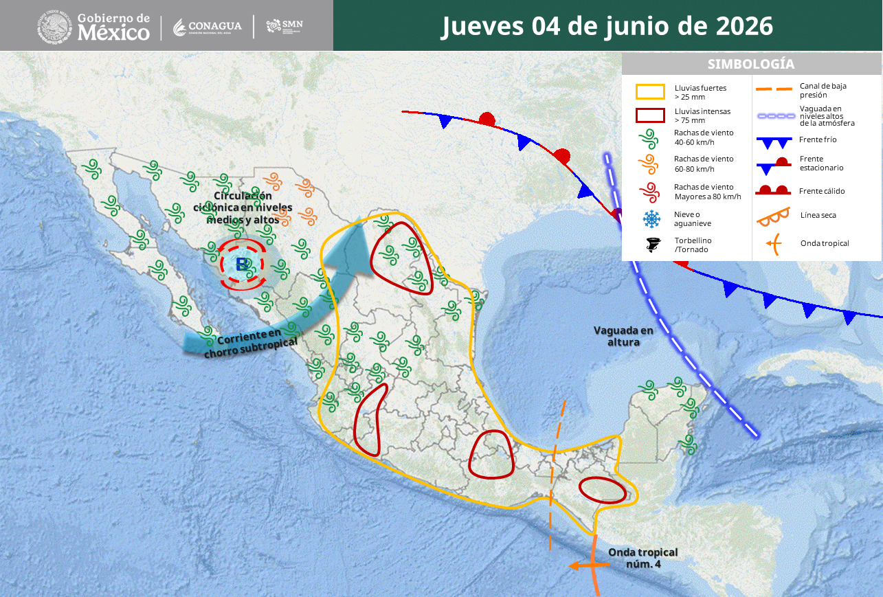 Lluvias intensas, granizo y calor extremo afectarán al país.