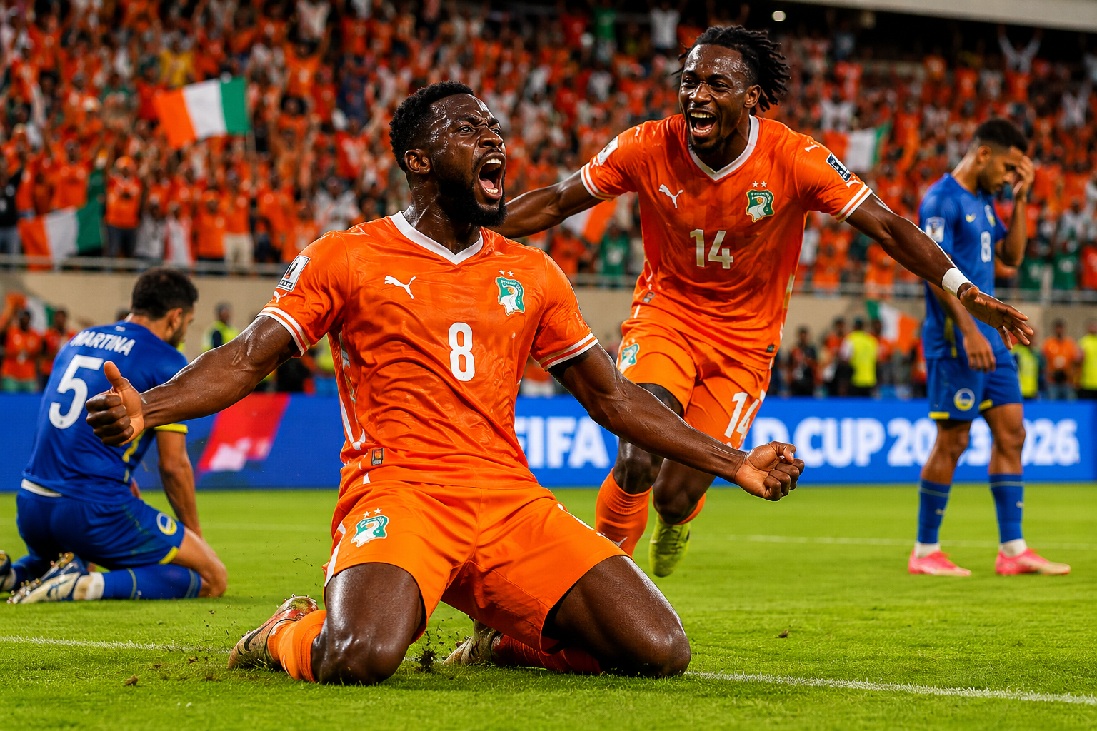 Marfileños sellan su pase con goles de Kessié y Diomandé en Filadelfia.