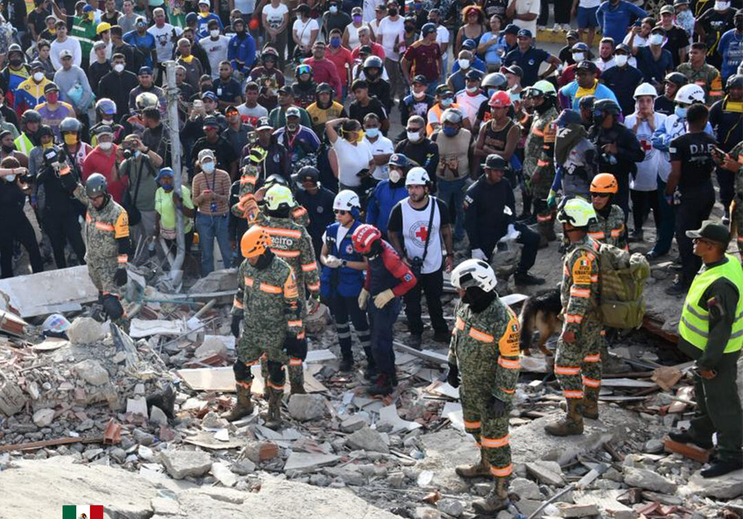 Contingente mexicano analizará si requiere ampliar el apoyo humanitario.