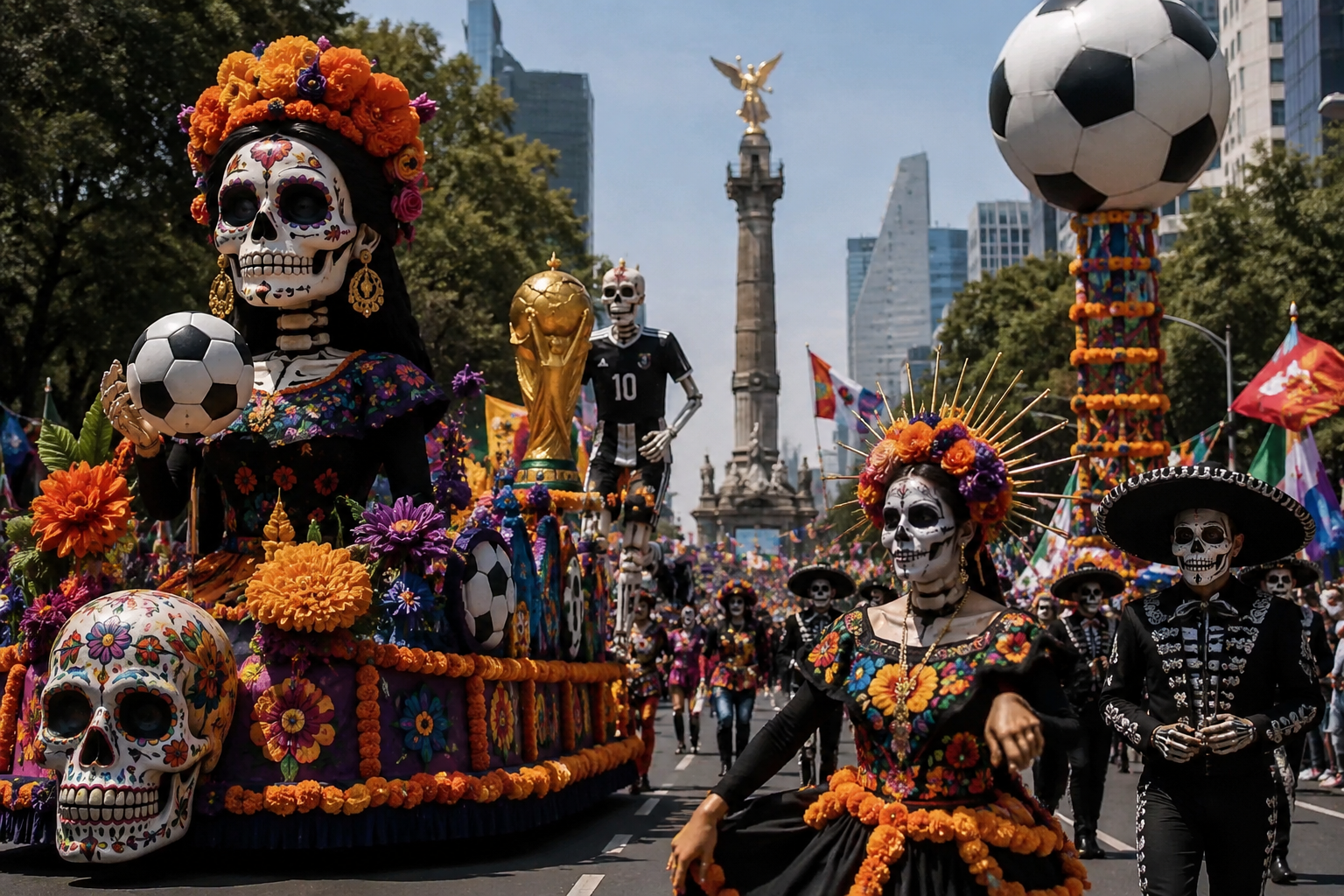 Catrinas, alebrijes y figuras del futbol tomarán Reforma este sábado
