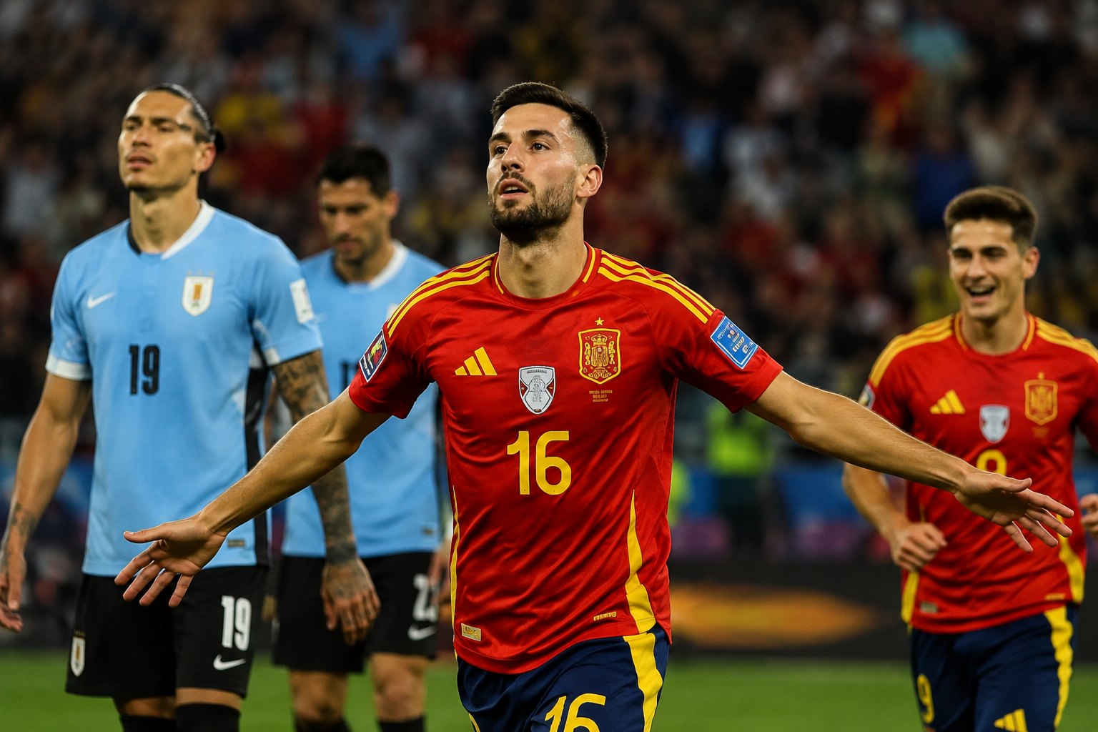 España derrota 1-0 a Uruguay y lo elimina del Mundial 2026 de FIFA.