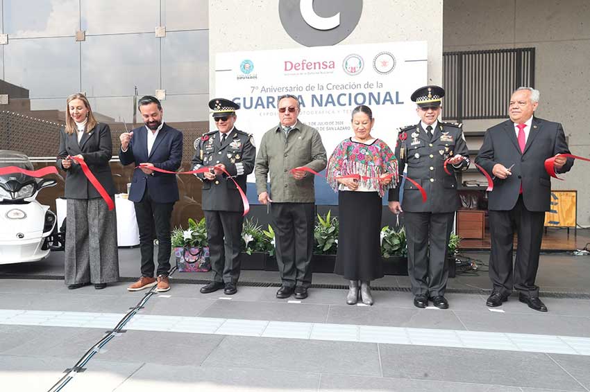 Inauguran en San Lázaro exposición fotográfica y módulos temáticos, por el 7º aniversario de la creación de la Guardia Nacional