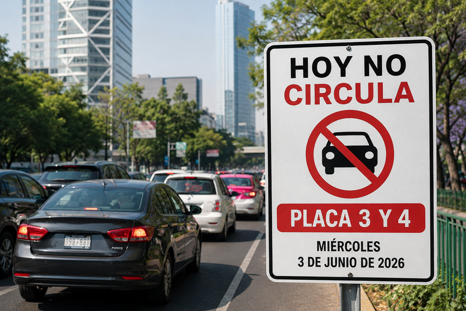 Aplicará restricción a unidades con holograma 1 y 2 en el Valle de México.