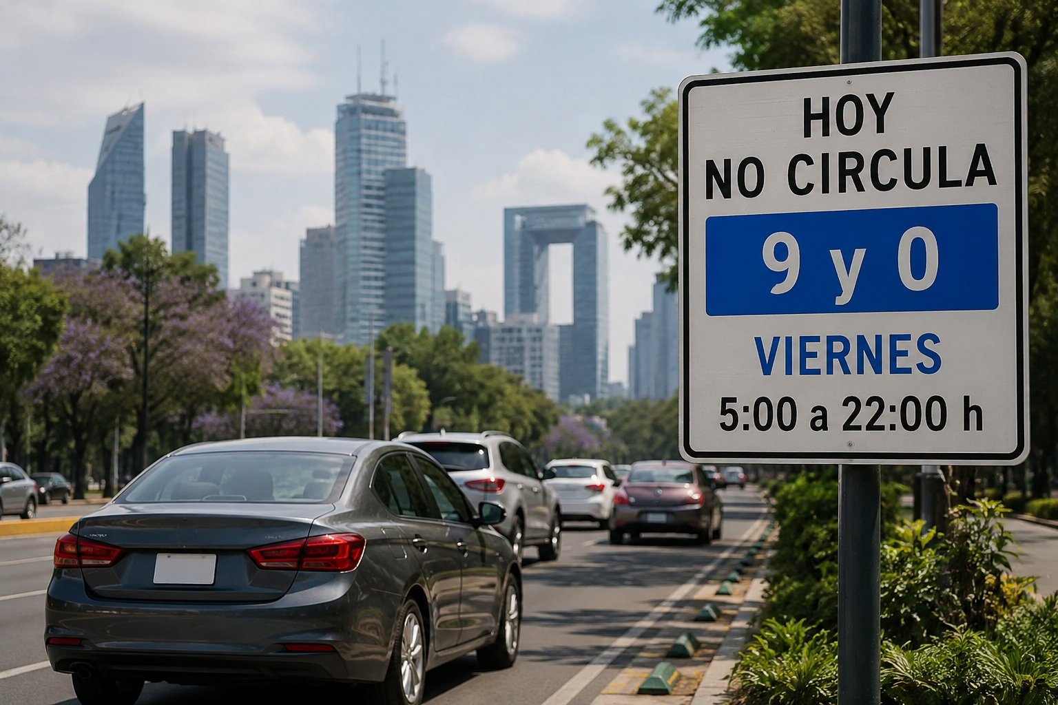Restricción aplica de 5:00 a 22:00 horas para hologramas 1 y 2.