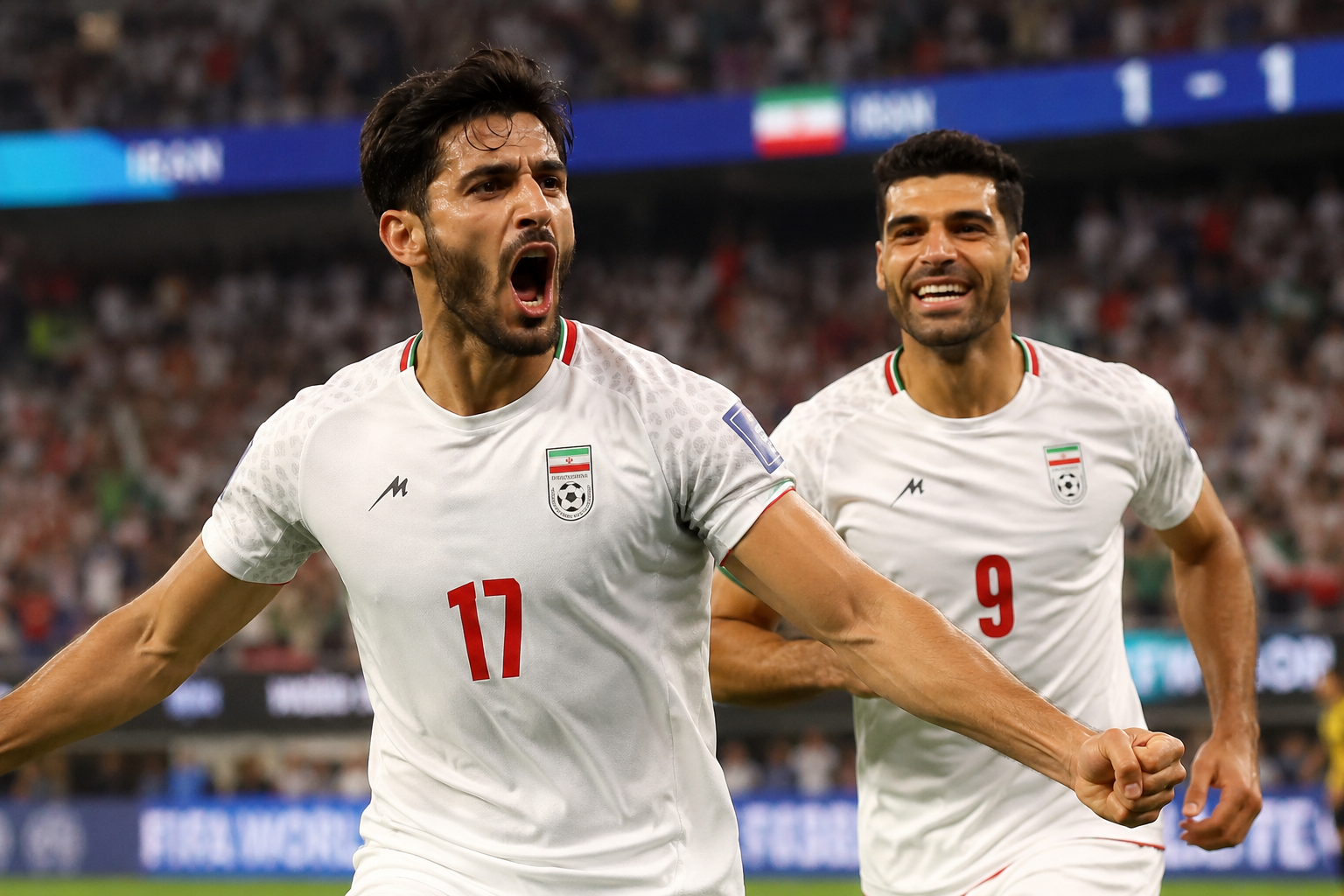 Irán igualó 2-2 ante Nueva Zelanda y mantiene vivo su sueño mundialista