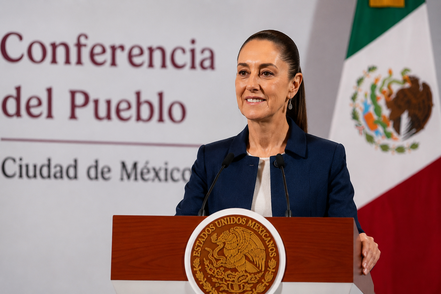 La Presidenta encabezará su conferencia matutina en Palacio Nacional.