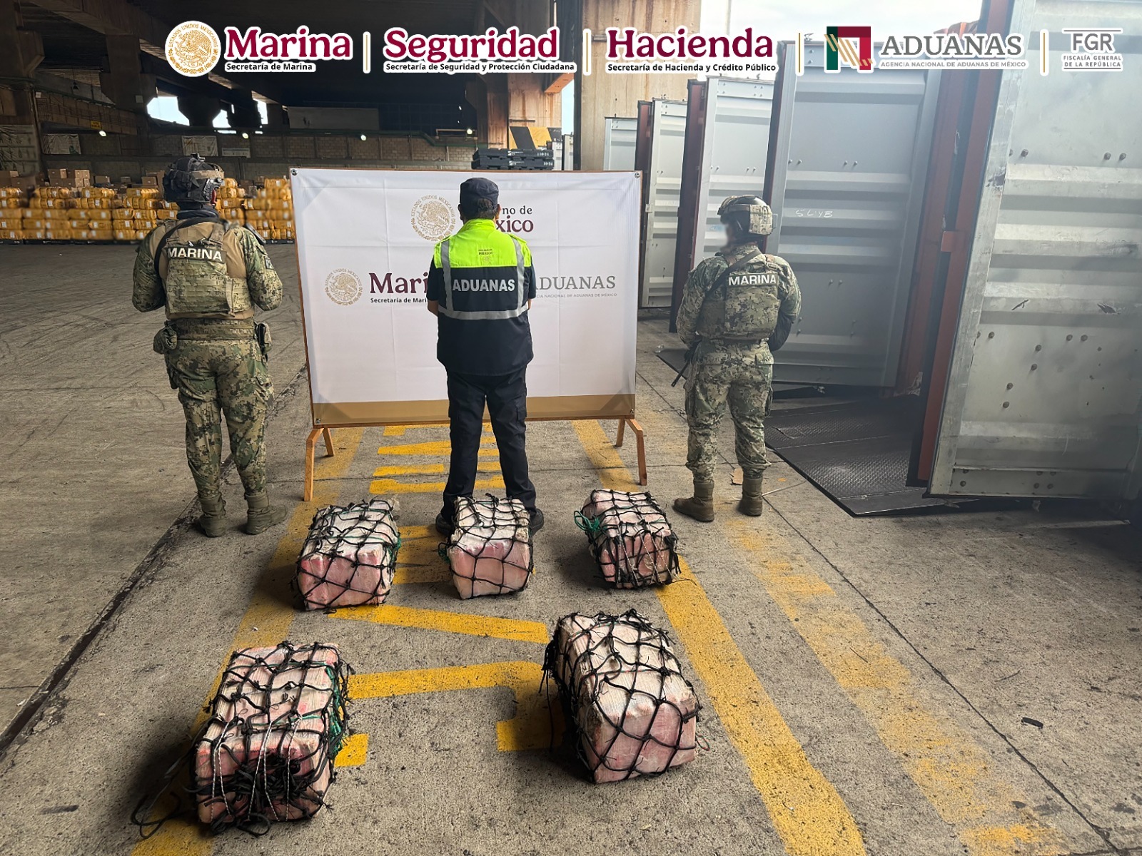 Aseguran 137 kilos de cocaína y detienen a cinco ecuatorianos