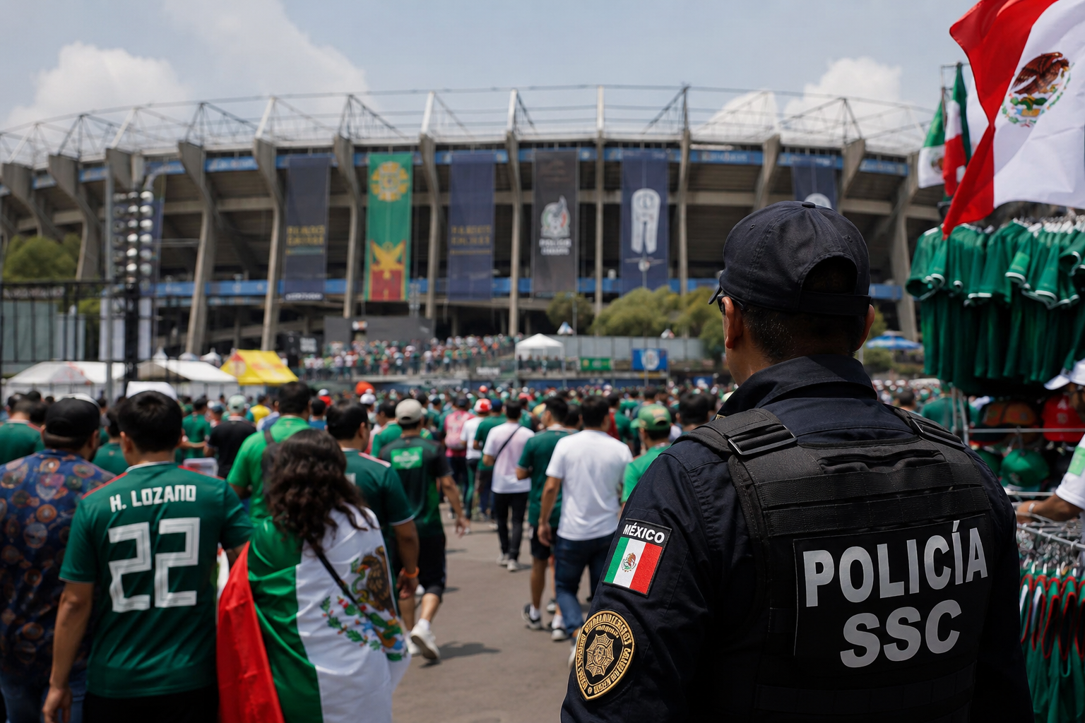 La capital del país se prepara para vivir una de las jornadas más concurridas del Mundial 2026 con motivo del partido entre México y Ecuador. El Gobierno de la Ciudad de México desplegará un operativo especial de seguridad, movilidad y atención ciudadana que contempla más de 15 mil policías, la instalación de casi 60 pantallas para seguir gratuitamente el encuentro y un esquema extraordinario de transporte público para facilitar la llegada y salida de miles de aficionados. La Secretaría de Seguridad Ciudadana informó que 15 mil 300 elementos participarán en el dispositivo, de los cuales 7 mil 500 policías auxiliares estarán asignados al interior y exterior del Estadio Ciudad de México. Además, otros 3 mil 300 uniformados vigilarán el FIFA Fan Festival del Centro Histórico y 4 mil 200 agentes reforzarán la seguridad sobre Paseo de la Reforma antes, durante y después del encuentro. Como parte de las acciones para descentralizar las celebraciones, la administración capitalina instalará 39 pantallas gigantes desde el Zócalo hasta la Glorieta de la Diana Cazadora, además de ampliar la cobertura hasta sumar casi 60 puntos de transmisión gratuita distribuidos en diferentes alcaldías y sedes de los Festivales Futboleros. También habrá escenarios con actividades culturales y conciertos en espacios como el Monumento a la Revolución, El Caballito y el estacionamiento del Palacio de los Deportes. Transporte reforzado para llegar al estadio Las autoridades implementarán un operativo especial de movilidad desde las 13:00 horas. El Metro y el Metrobús extenderán su servicio hasta la 1:00 de la madrugada del miércoles, mientras que el Tren Ligero también operará con horario ampliado para facilitar el traslado de los asistentes. Asimismo, habrá servicios extraordinarios de RTP, Trolebús y rutas especiales de apoyo. La forma más rápida de llegar al Estadio Ciudad de México es utilizar la Línea 2 del Metro hasta Tasqueña y realizar el transbordo al Tren Ligero con dirección a la estación Estadio Azteca. Quienes partan del Centro Histórico pueden abordar el Metro en estaciones como Zócalo/Tenochtitlan, Allende, Bellas Artes o Pino Suárez y seguir esa misma ruta. Desde Paseo de la Reforma, la alternativa recomendada es utilizar el Metrobús Línea 7 hasta Hidalgo y conectar con la Línea 2 del Metro rumbo a Tasqueña. Las autoridades recomiendan evitar el uso del automóvil debido a cierres viales y alta afluencia. El Gobierno capitalino también informó que más de 30 mil servidores públicos participarán en labores de atención, limpieza, protección civil, movilidad y servicios urbanos para garantizar una jornada segura durante el encuentro entre México y Ecuador.