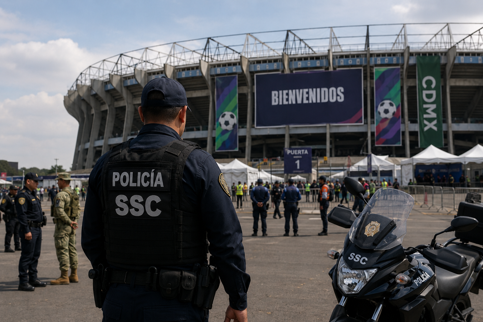 Más de 56 mil policías, Fuerzas Armadas, tecnología, filtros y operativos especiales resguardarán estadios, zonas turísticas y corredores de movilidad en Ciudad de México, Guadalajara y Monterrey.