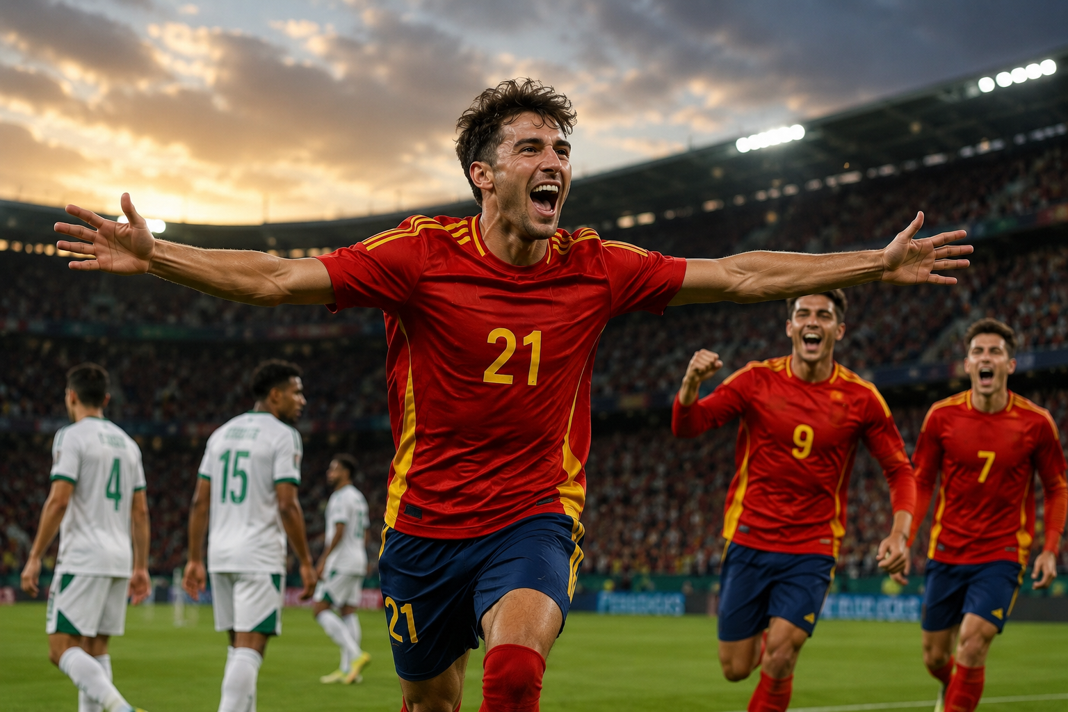 España aplasta; Uruguay tropieza y Egipto se acerca a octavos