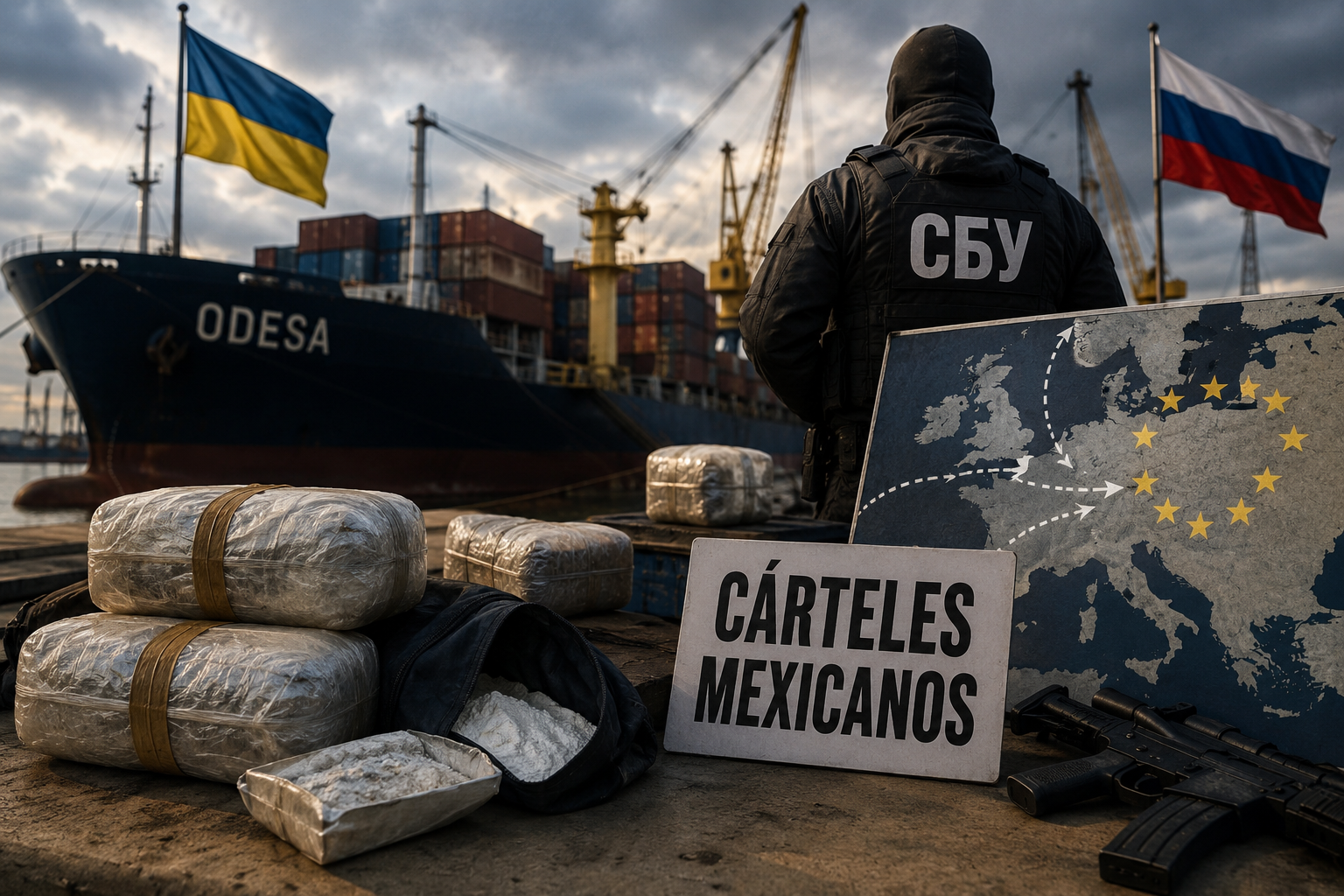 Moscú asegura que Odesa opera como corredor de droga hacia Europa.