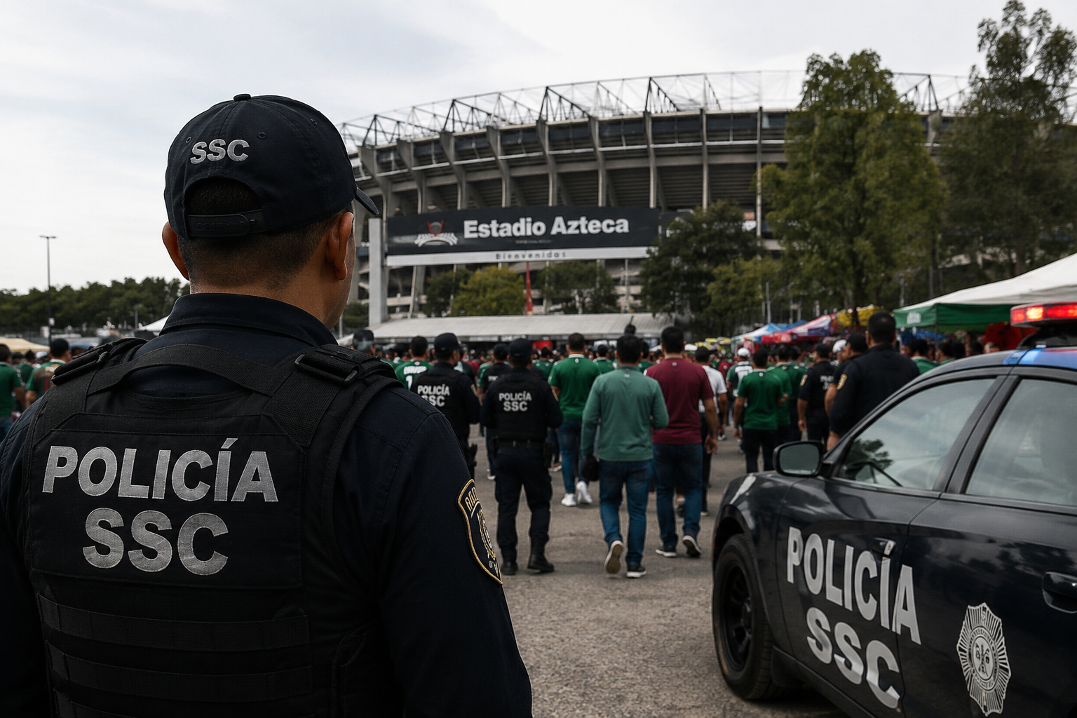 Más de 15 mil policías resguardarán sedes y festejos por México vs Ecuador.