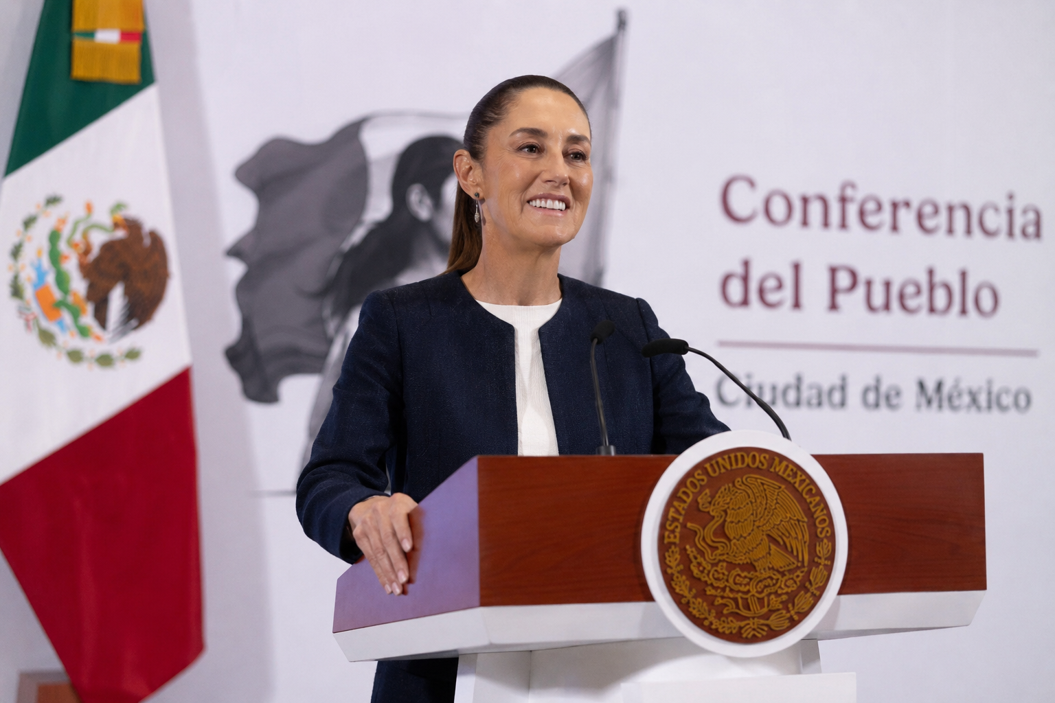 La Presidencia de la República informó que la agenda oficial de la mandataria para este 18 de junio contempla exclusivamente la realización de la conferencia “Las mañaneras del pueblo” en Palacio Nacional.