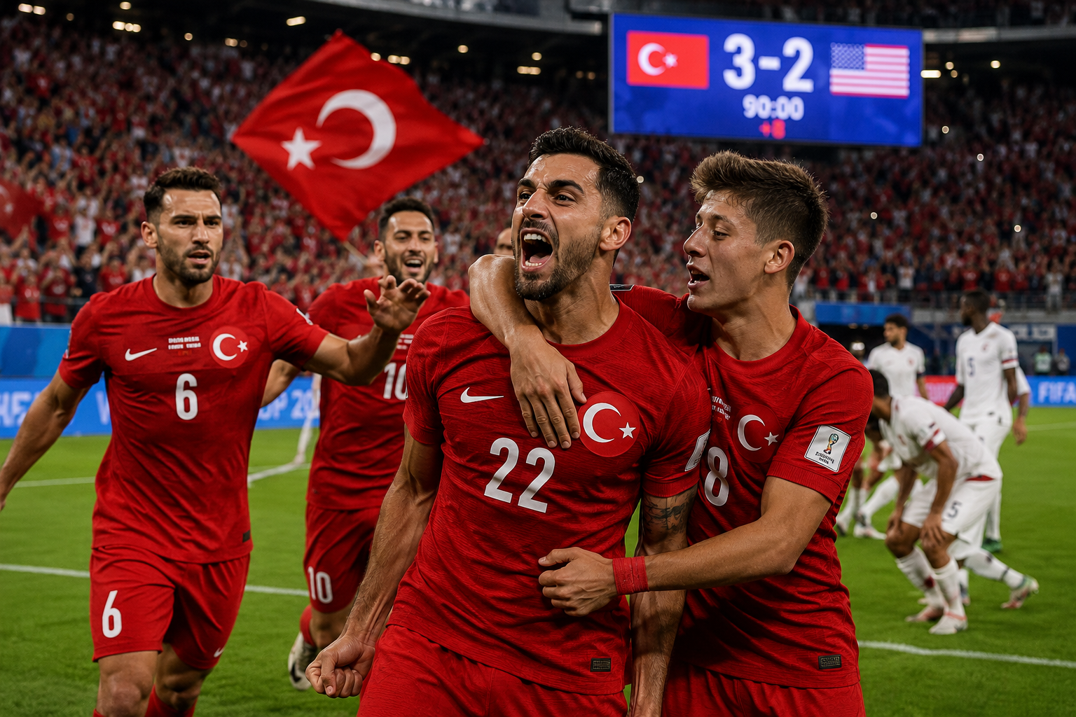 Ayhan marcó al 98' y Turquía cerró con orgullo su participación mundialista.