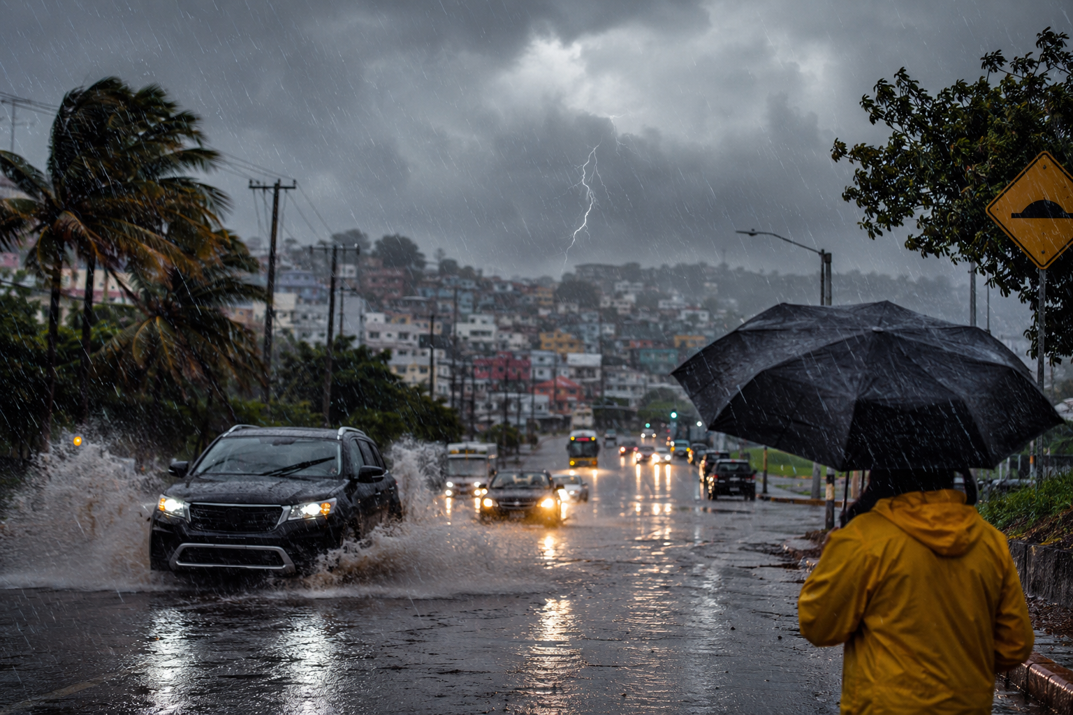 Lluvias intensas, riesgo de inundaciones y calor extremo en México.