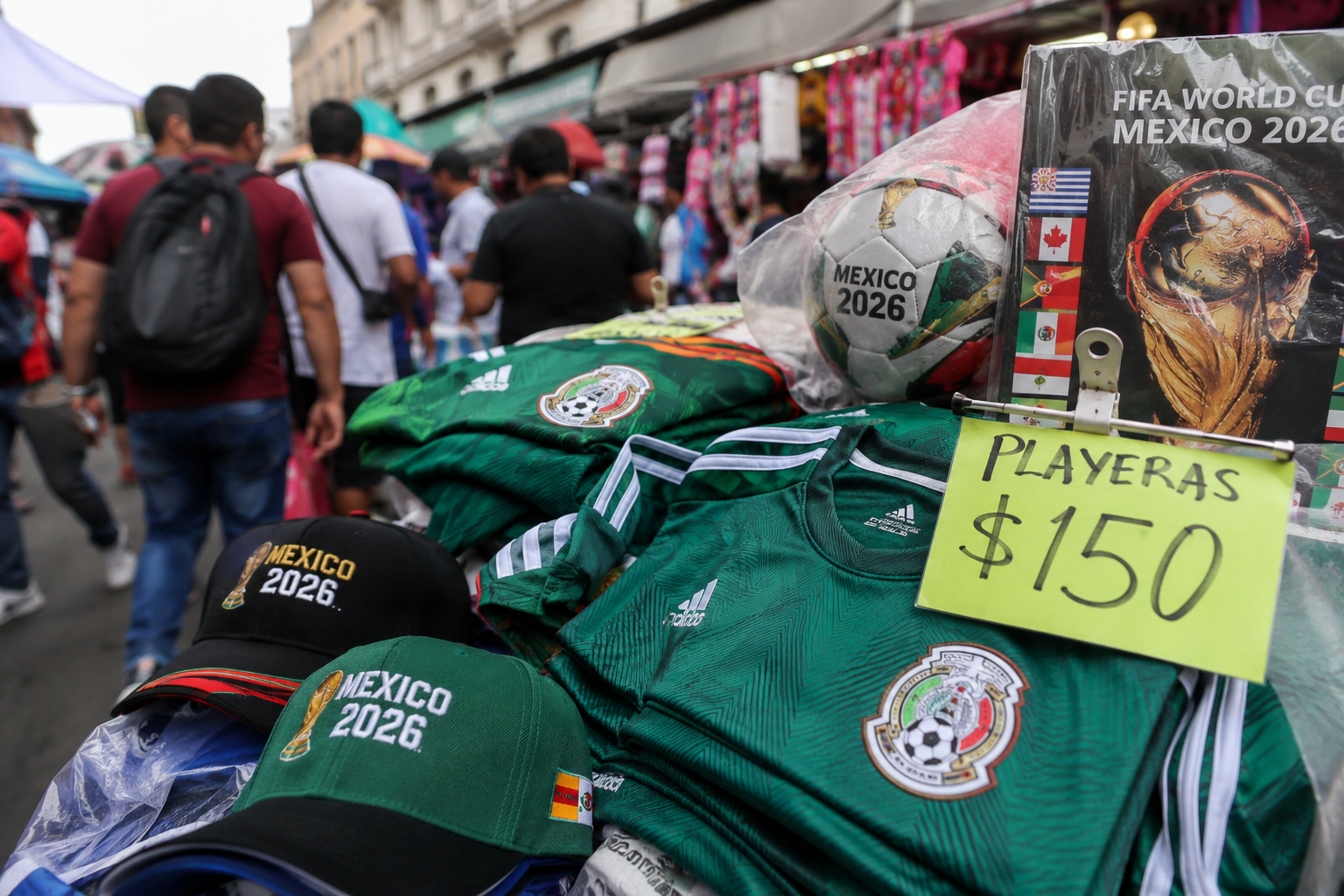 Venta ilegal de artículos del Mundial crecerá en toda la capital