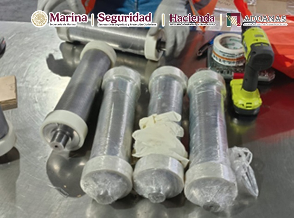 Aduanas, Marina y SSPC reportan decomisos históricos en el AICM.