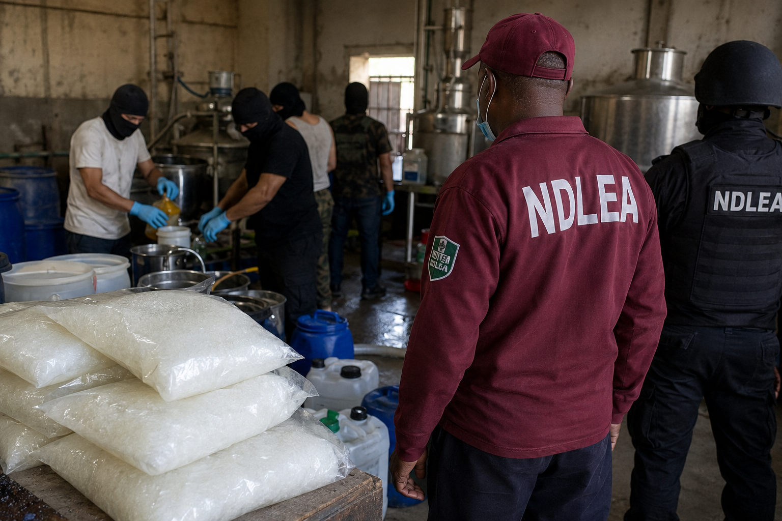 Cocineros mexicanos fortalecen producción de metanfetamina en África.