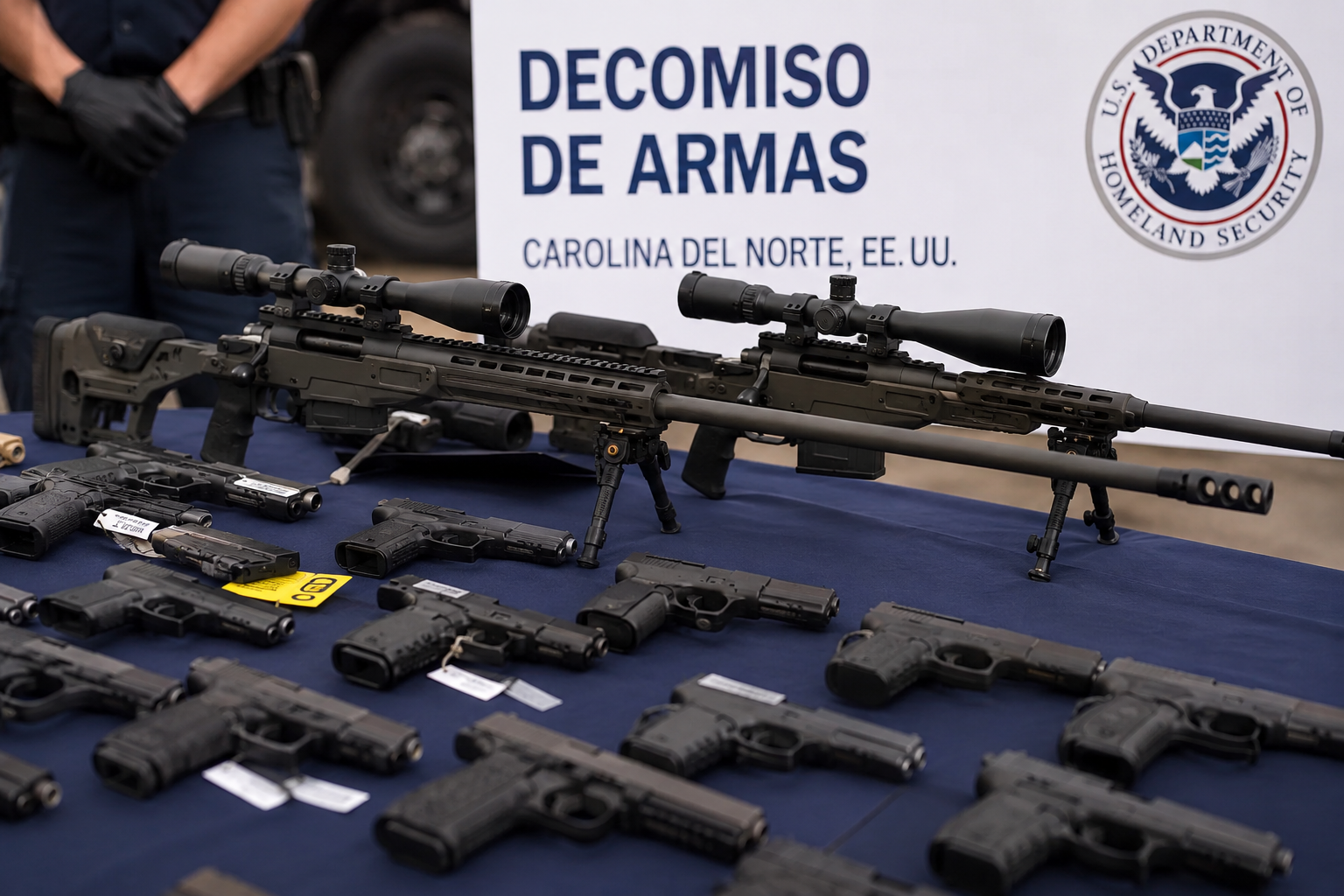 Operativo en Carolina del Norte frenó envío de arsenal hacia México.