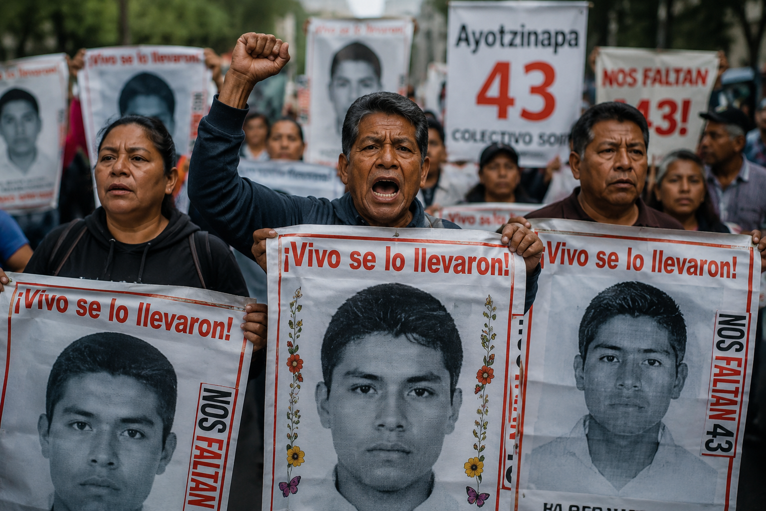 Padres de Ayotzinapa acusan retroceso y piden relevo en la CNDH.