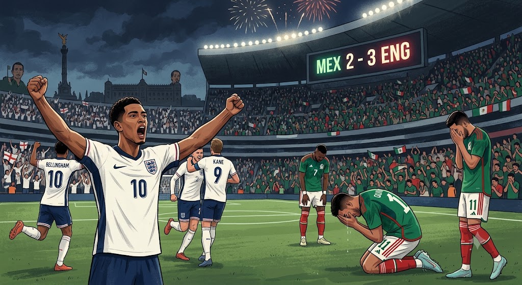 Inglaterra sepulta el '¿Y si sí?' de México al ganar 3-2 en octavos de final.