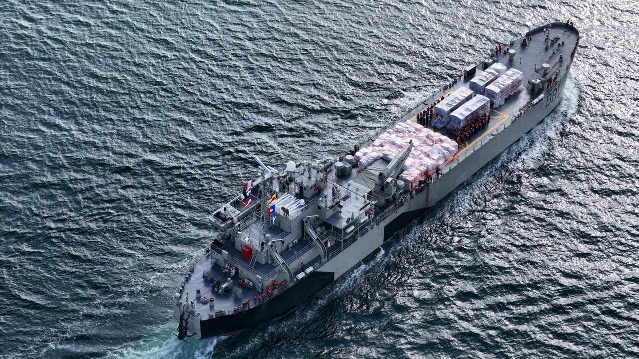 México envía 2,003 m³ de ayuda humanitaria en buques rumbo a Venezuela hoy.