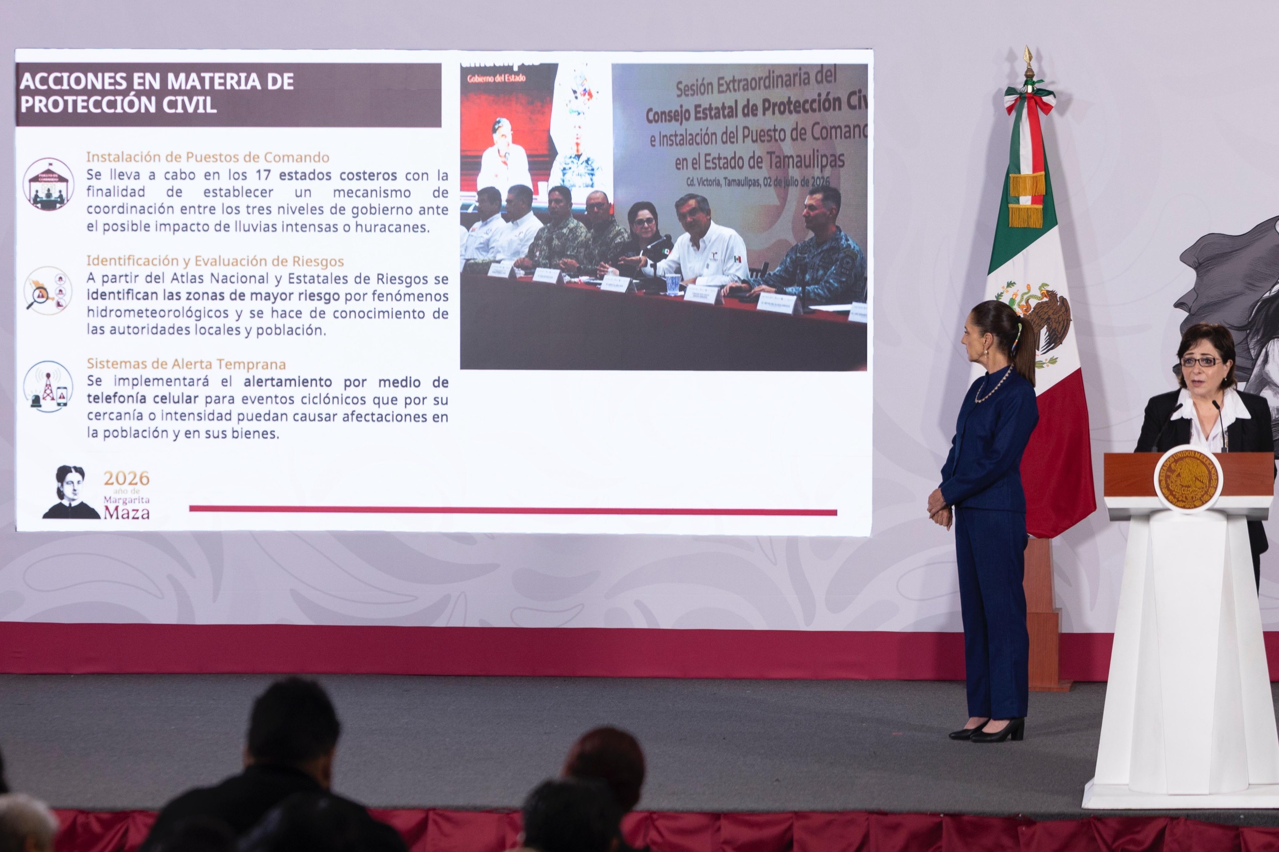 CNPC refuerza prevención; alerta por celular incluirá avisos de huracanes.