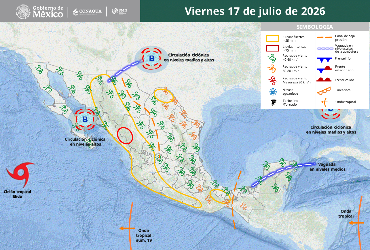 Lluvias intensas, calor extremo y posible ciclón este fin de semana.