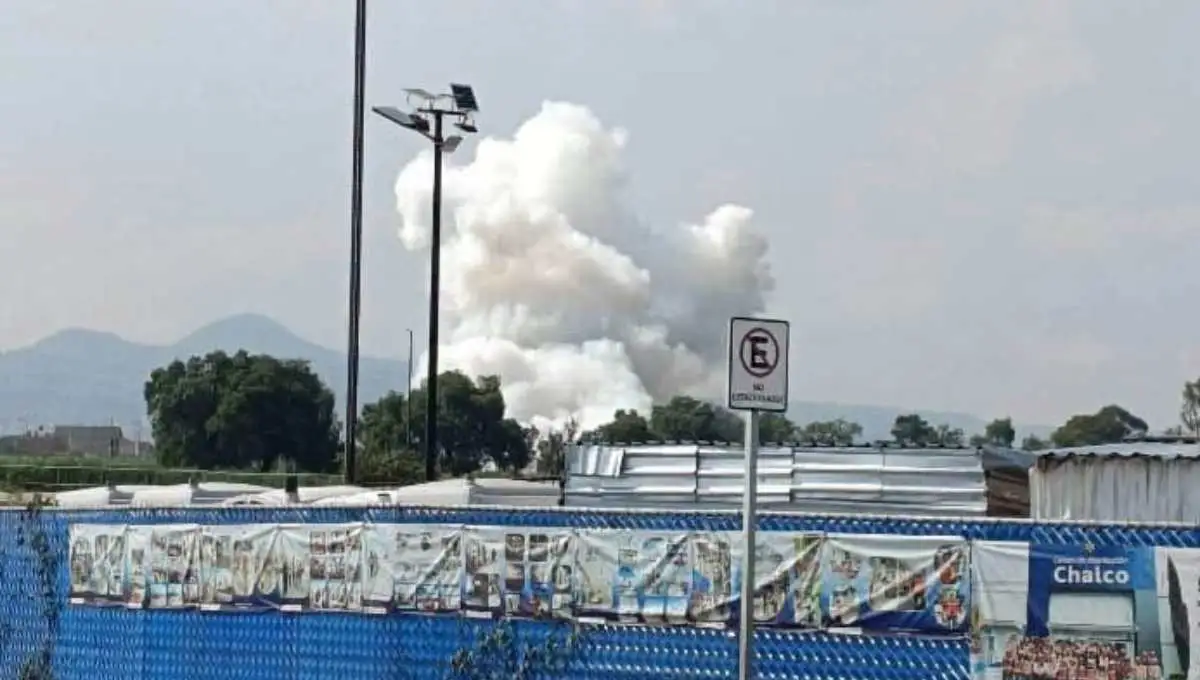Explosión en polvorín de Chalco deja un muerto y un lesionado grave