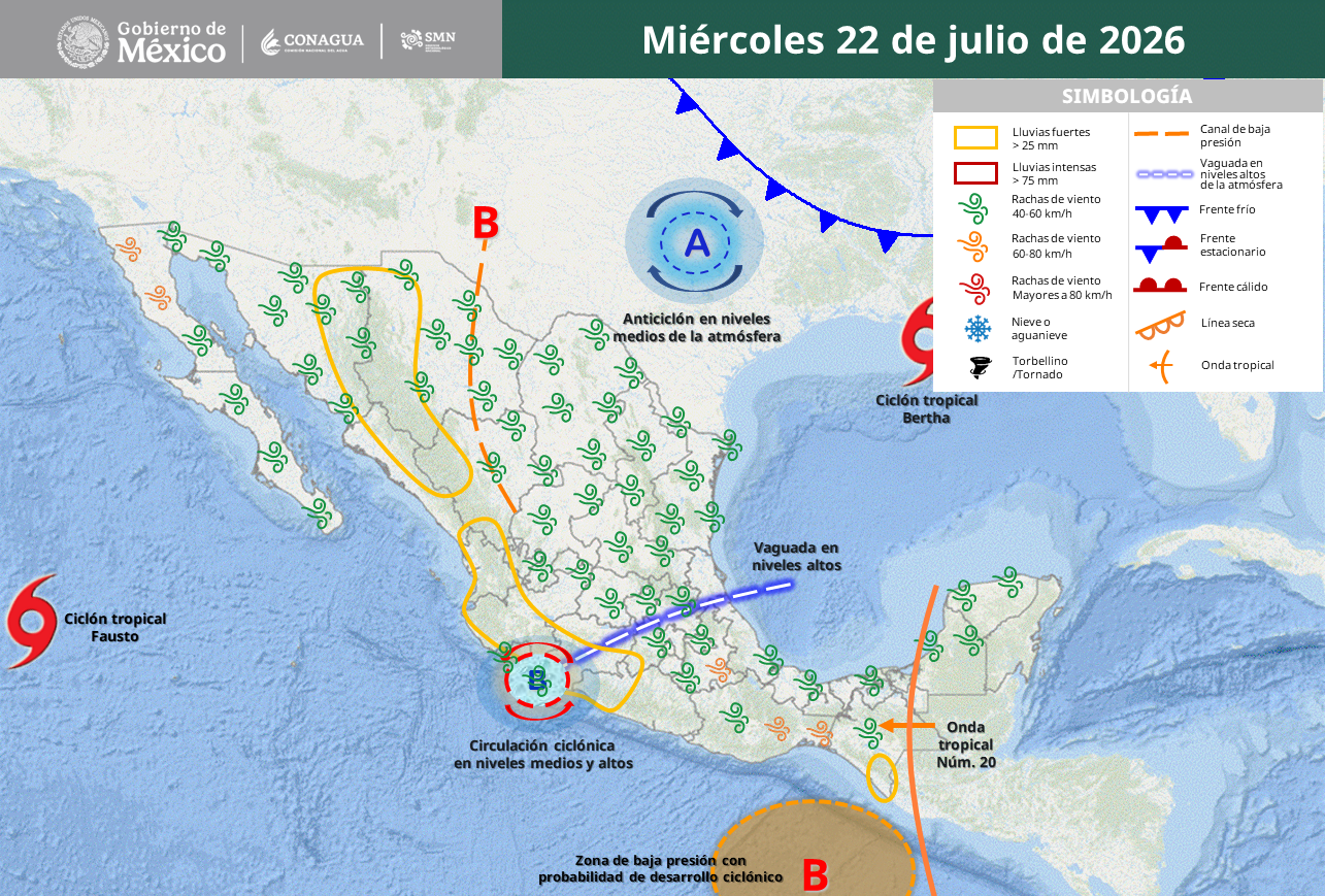 Lluvias intensas y calor extremo activan alertas en gran parte del país.