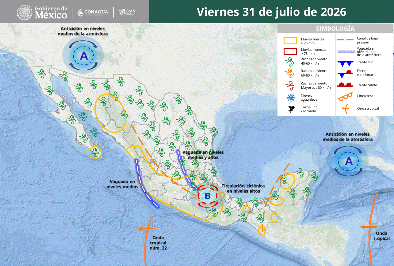 Lluvias intensas y calor superior a 45°C pondrán en riesgo al país.