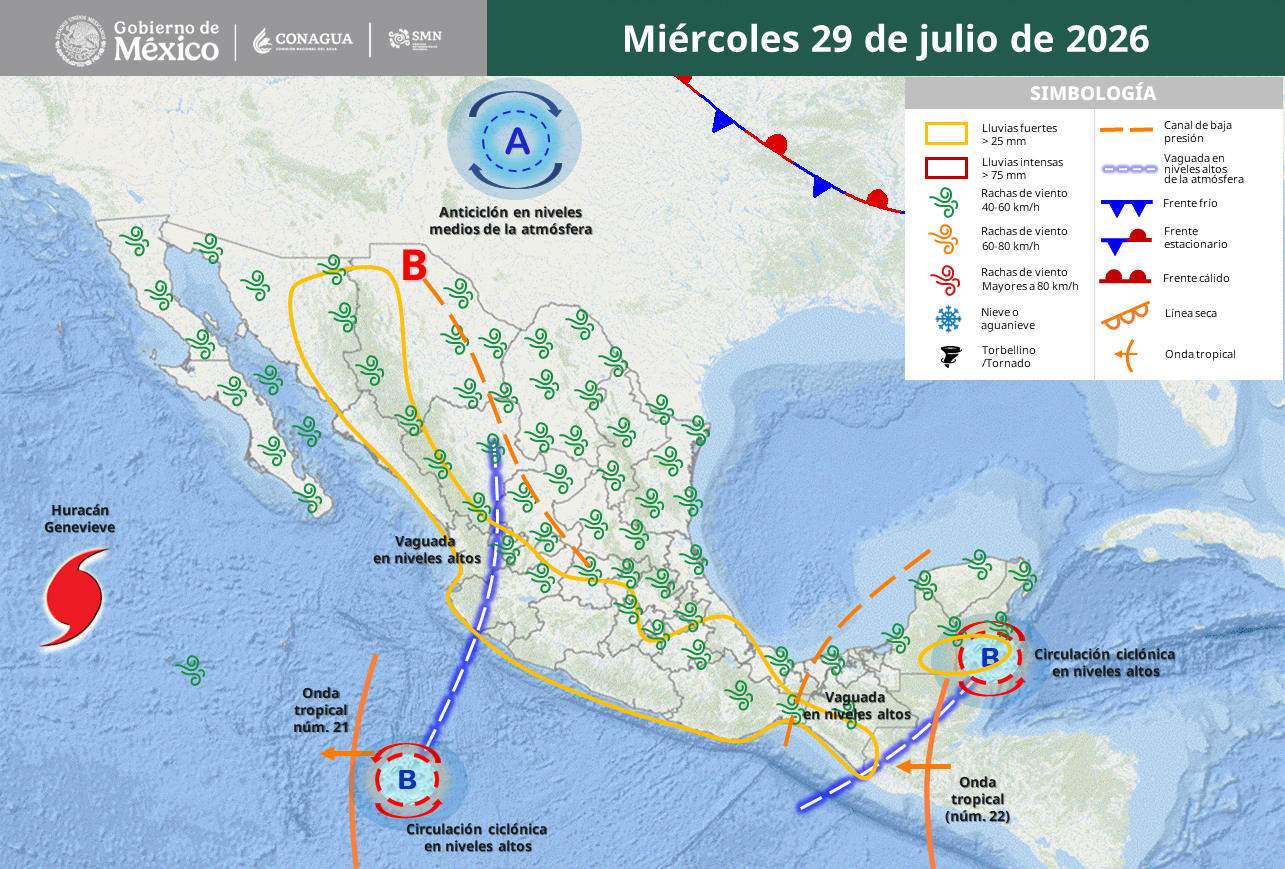 Lluvias, granizo y calor extremo pondrán en riesgo a gran parte del país.