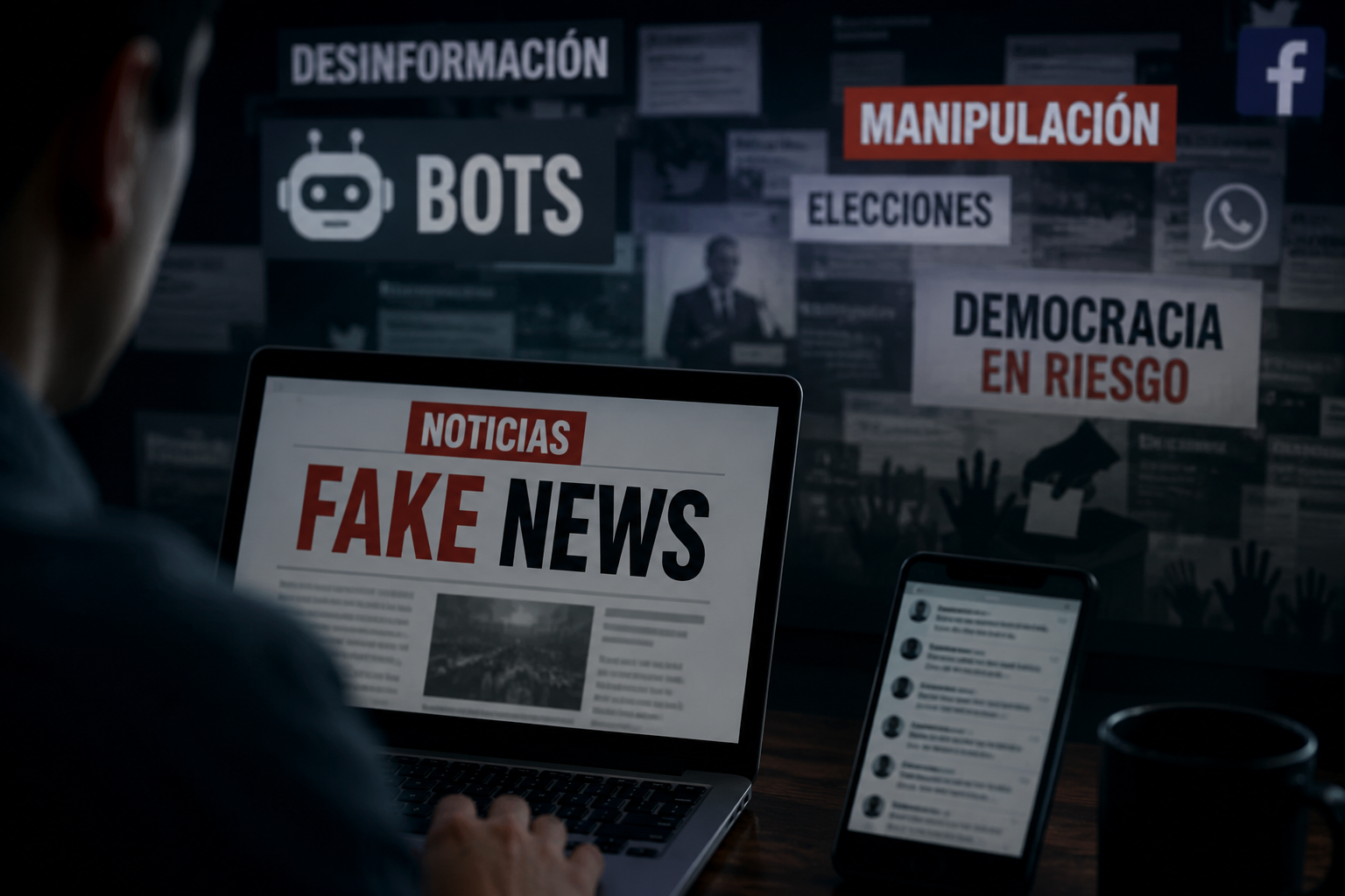 Especialista alerta por impacto de bots, fake news y algoritmos.