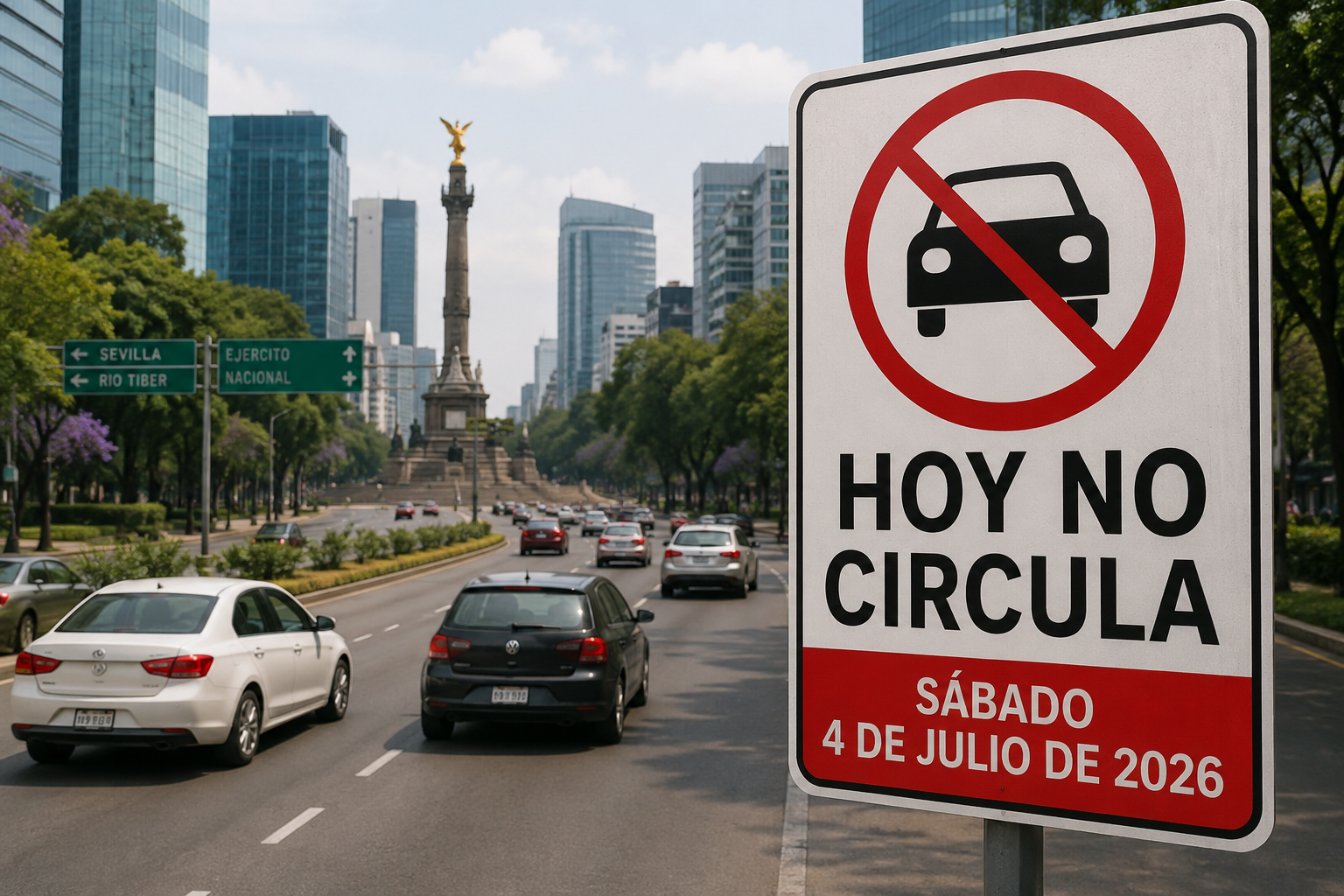 Consulta si tu vehículo descansa este sábado y evita una sanción.