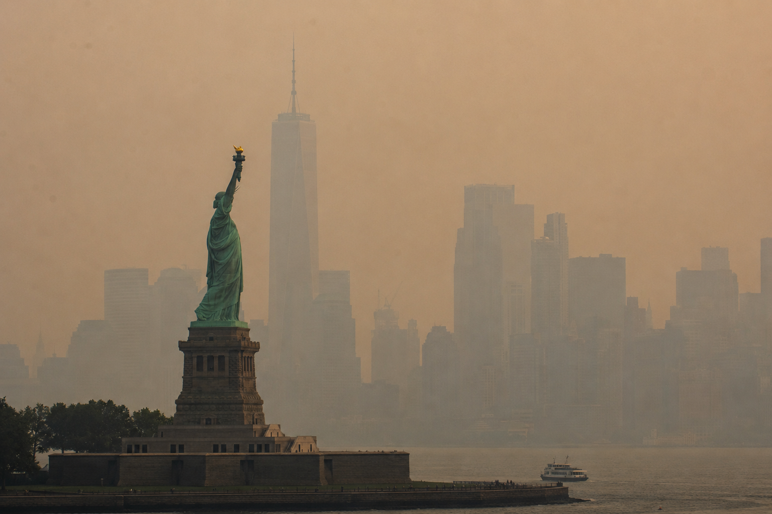 Humo de incendios canadienses pone en alerta a Nueva York antes del Mundial.